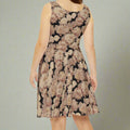 Floral Elegance Retro Skater Dress