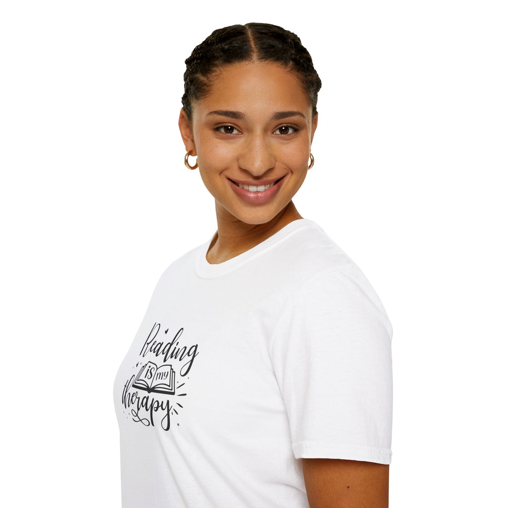 Reading is My Therapy Unisex Softstyle T-Shirt