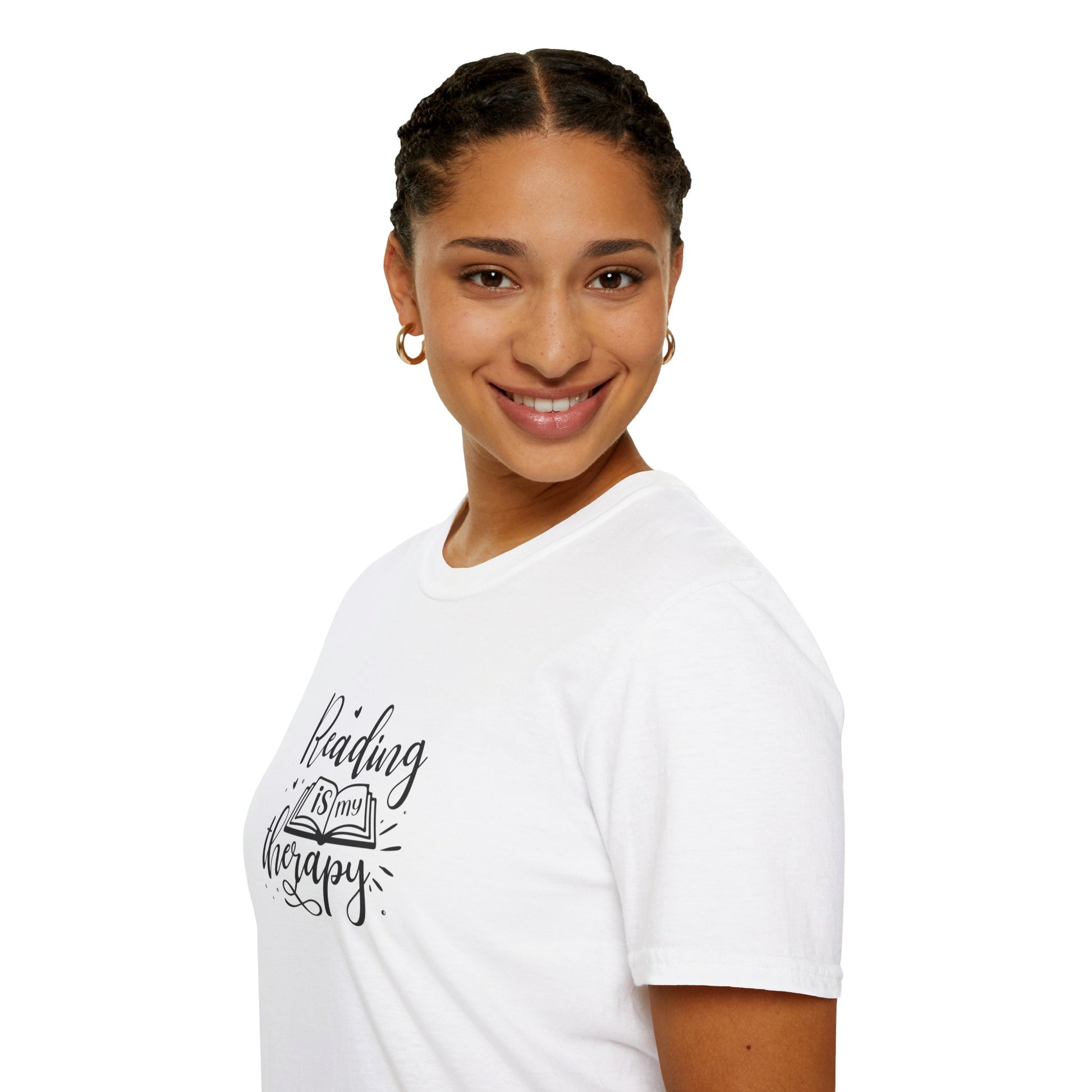 Reading is My Therapy Unisex Softstyle T-Shirt