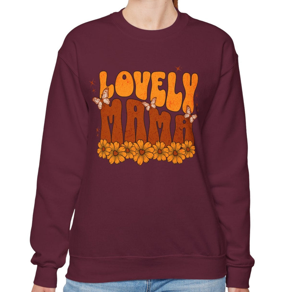 Lovely Mama Floral Crewneck Sweatshirt - Unisex Heavy Blend