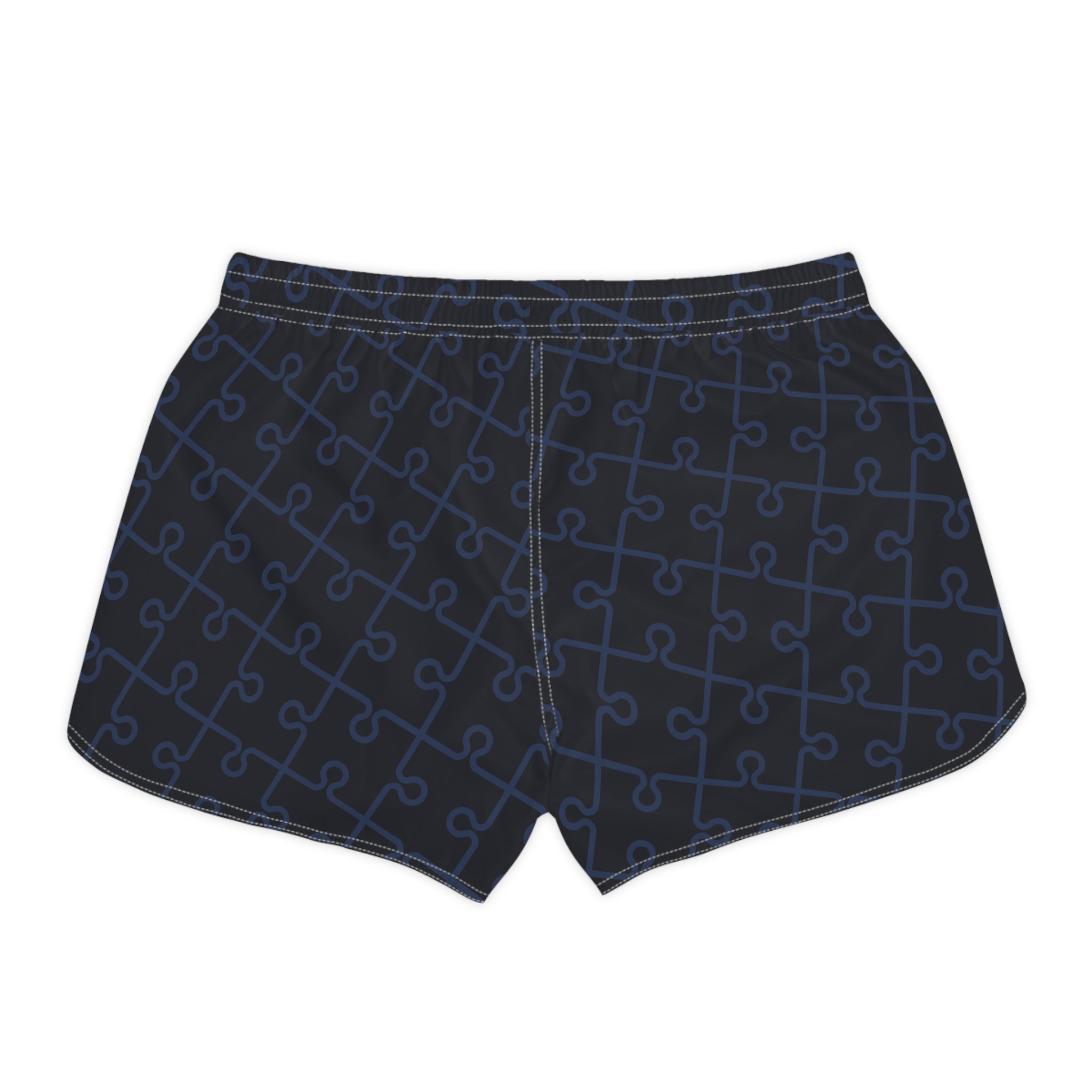 Midnight Puzzle Women’s Board Shorts | Sleek Swim & Surf Shorts
