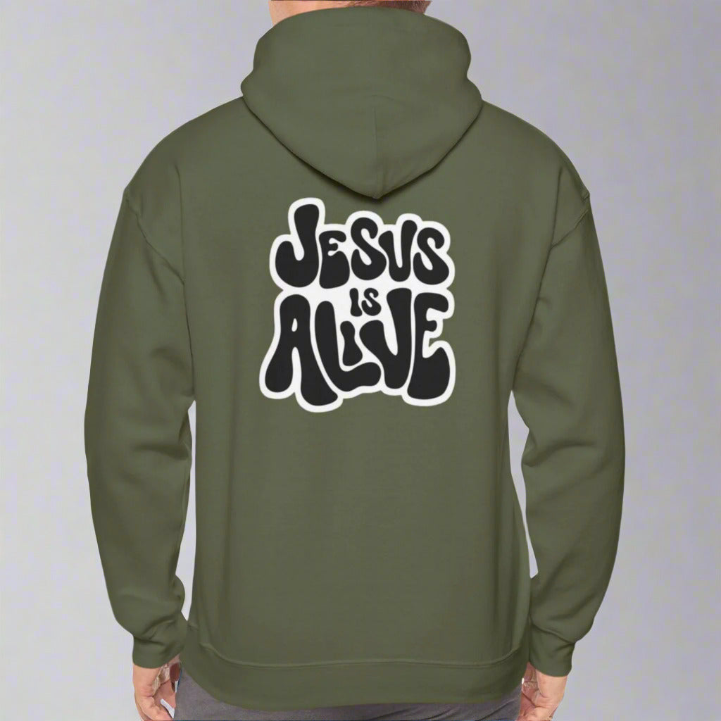 "Jesus is Alive" Unisex Heavy Blend Hoodie - Faith Inspired Apparel