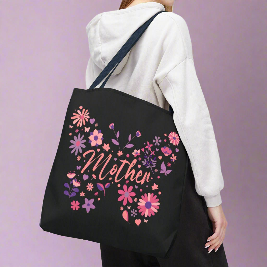 Floral Butterfly Tote Bag for Mothers - Perfect Gift for Mother's Day