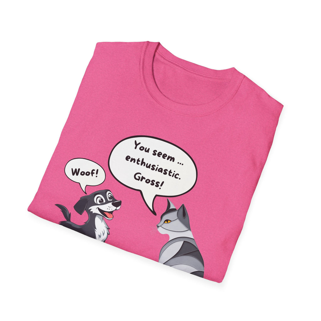 The Ultimate Cat Attitude 😼🚫 Unisex Softstyle T-Shirt - Funny Dog and Cat Graphic Tee