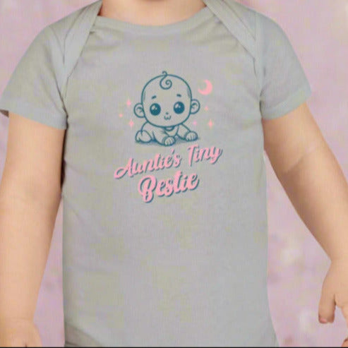 Auntie's Tiny Bestie (Baby Short Sleeve Onesie®)