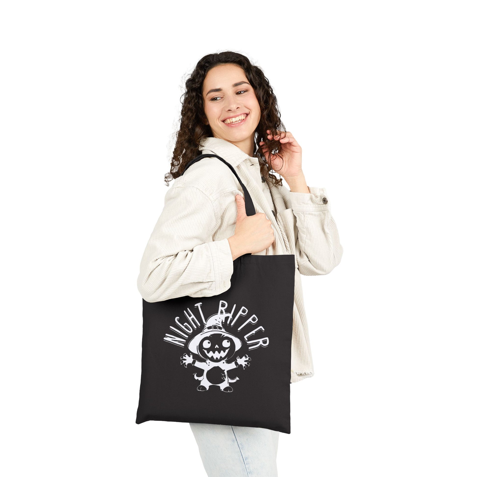 Night Ripper Halloween Tote – Fierce, Fun & Full of Fright Cotton Canvas Tote Bag