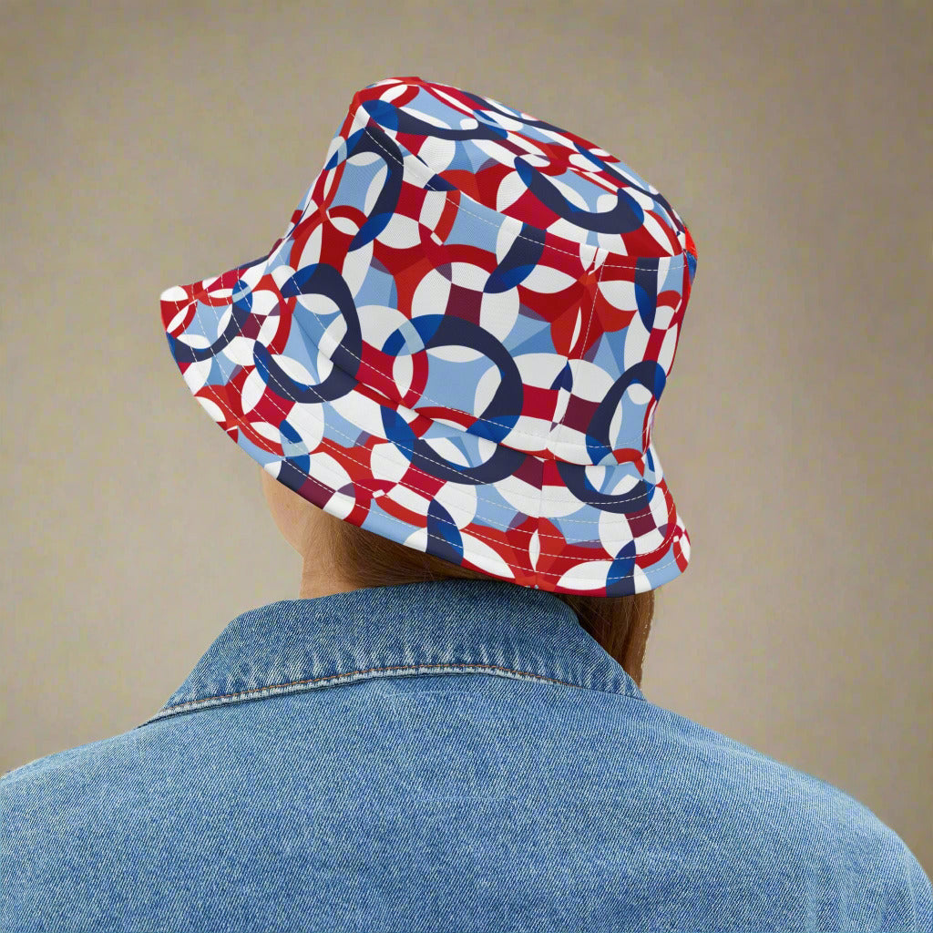 Red, White & Cool – USA Swirl Bucket Hat