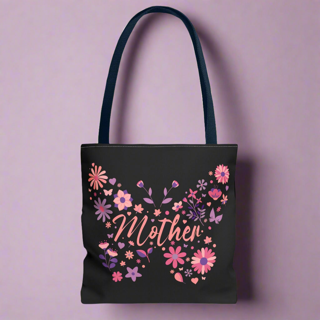 Floral Butterfly Tote Bag for Mothers - Perfect Gift for Mother's Day