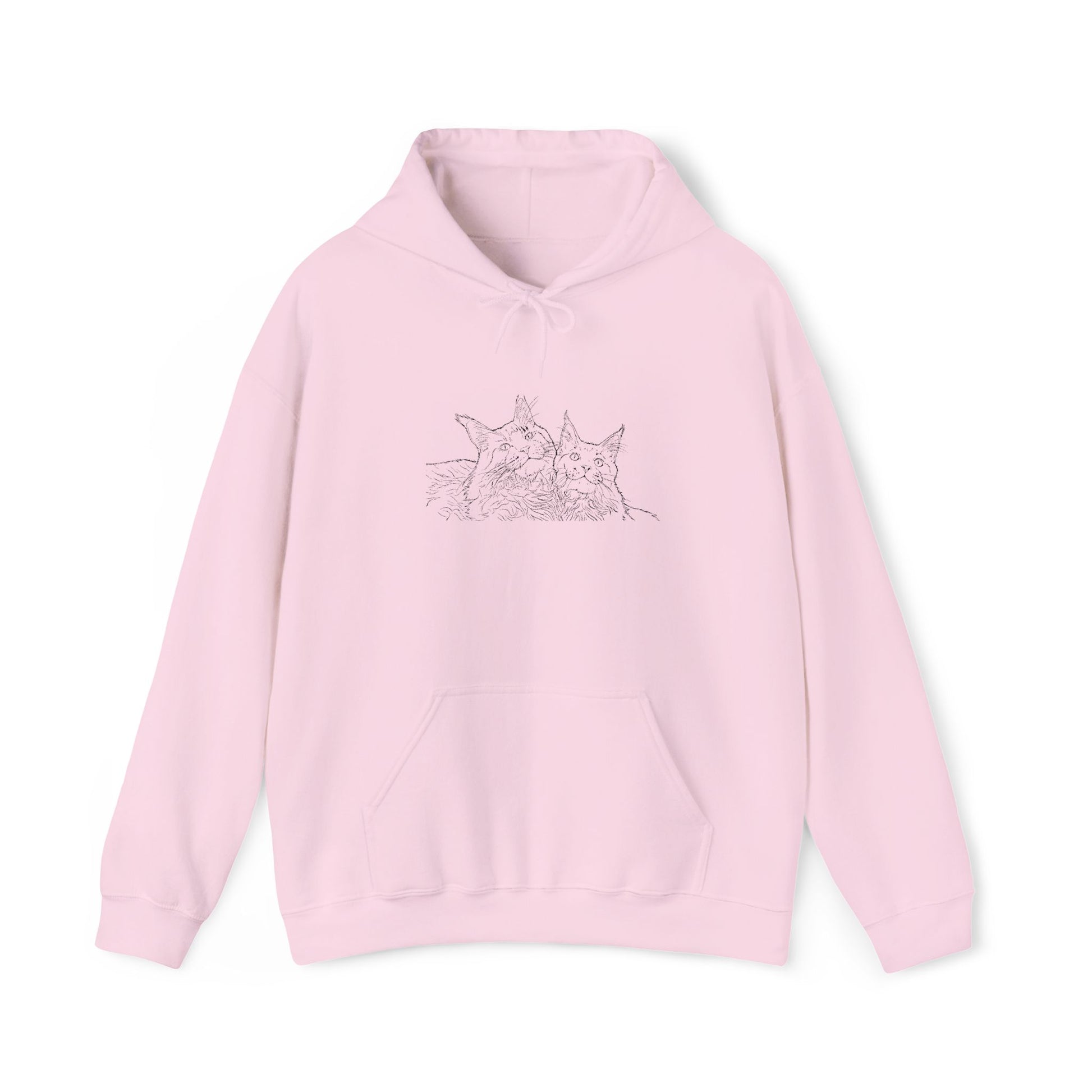 Triple Cat Chaos Hoodie – Custom Embroidered Cozy Fit