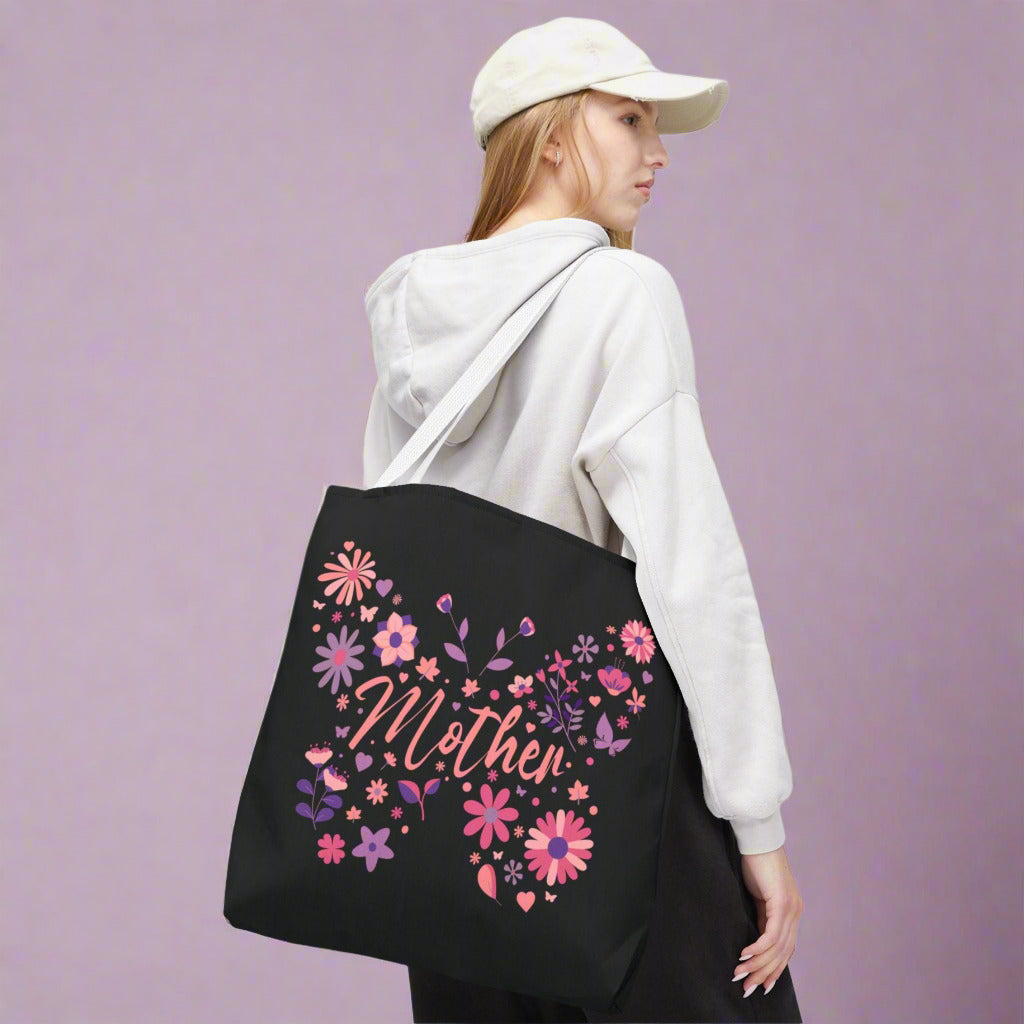 Floral Butterfly Tote Bag for Mothers - Perfect Gift for Mother's Day