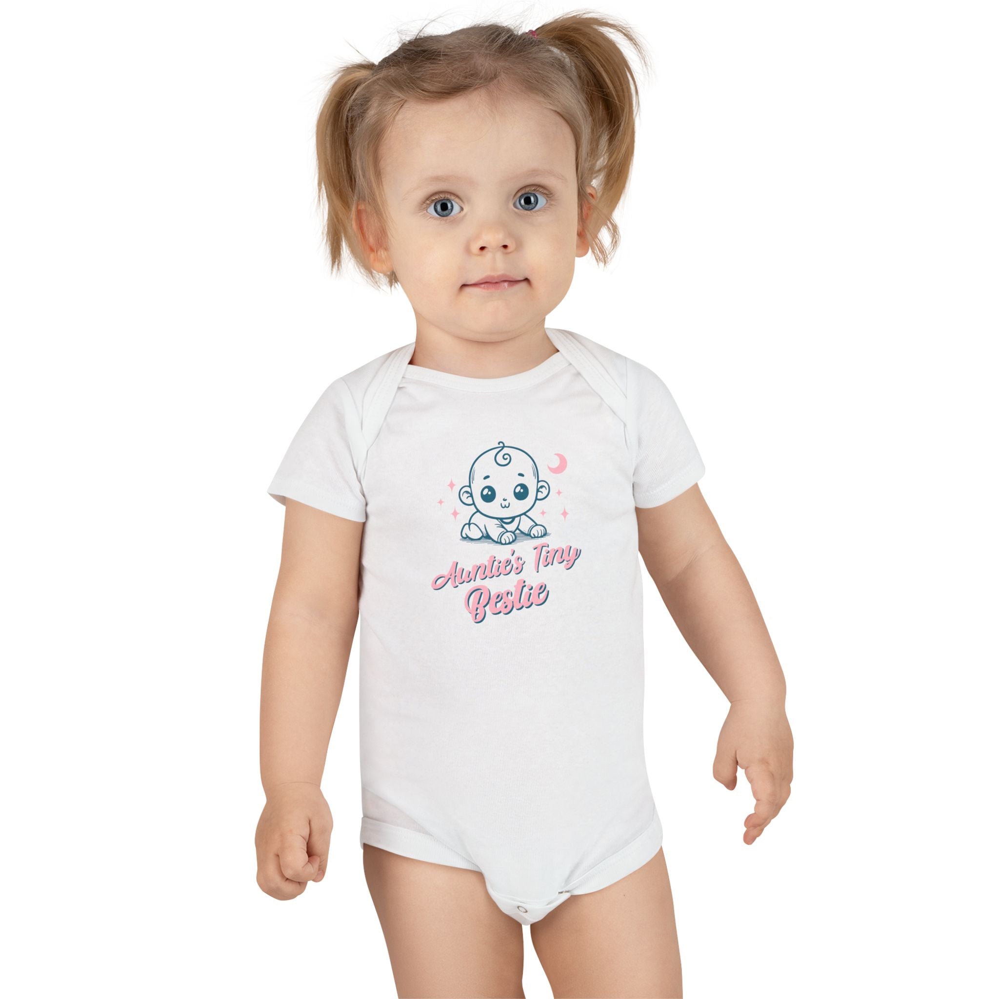 Auntie's Tiny Bestie (Baby Short Sleeve Onesie®)