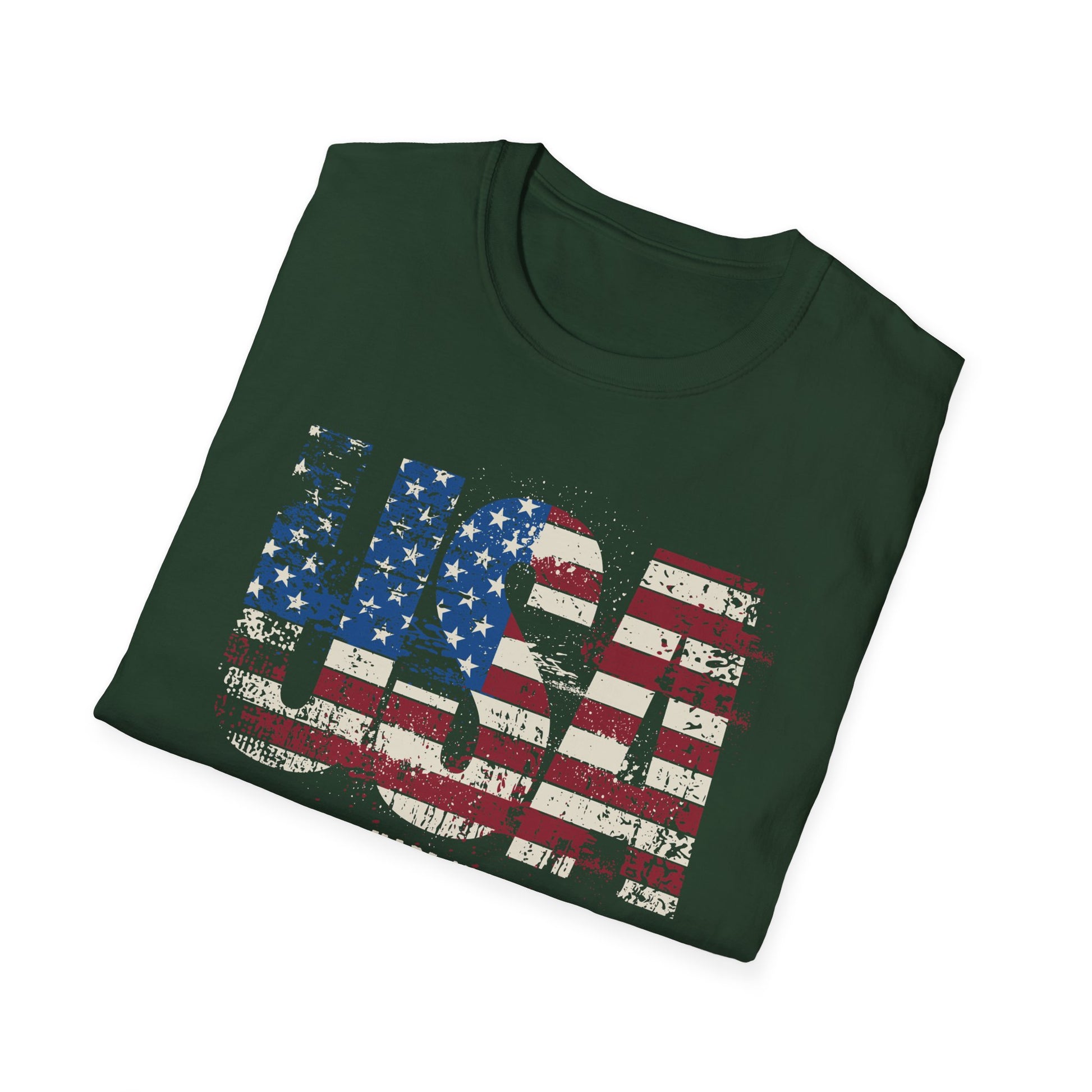 Made in America-American Flag Graphic Tee for the 4th of July