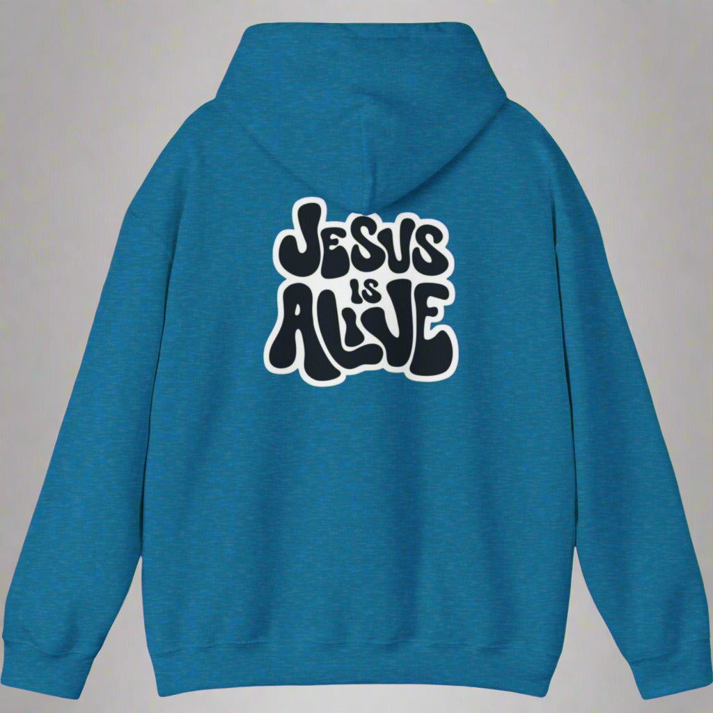 "Jesus is Alive" Unisex Heavy Blend Hoodie - Faith Inspired Apparel