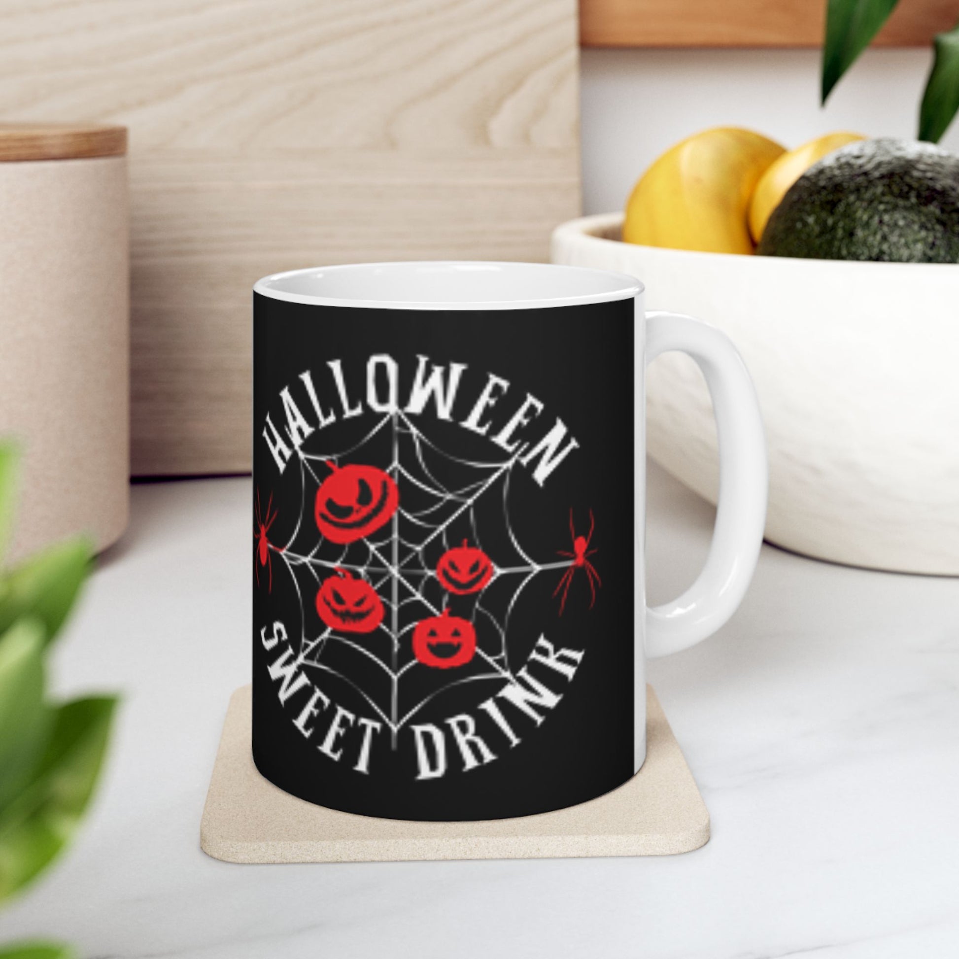 Spider Brew & Pumpkin Scream Halloween Mug