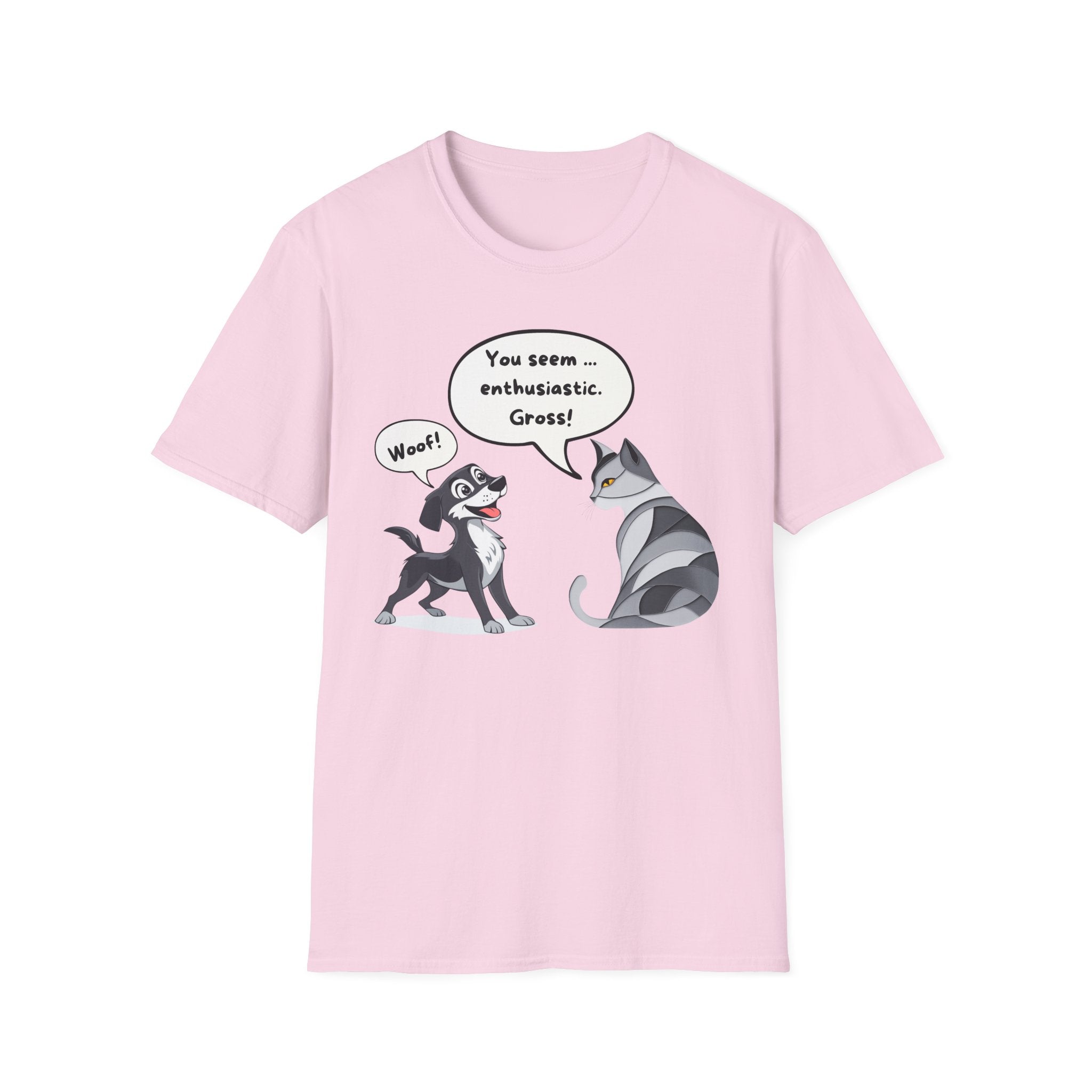 The Ultimate Cat Attitude 😼🚫 Unisex Softstyle T-Shirt - Funny Dog and Cat Graphic Tee