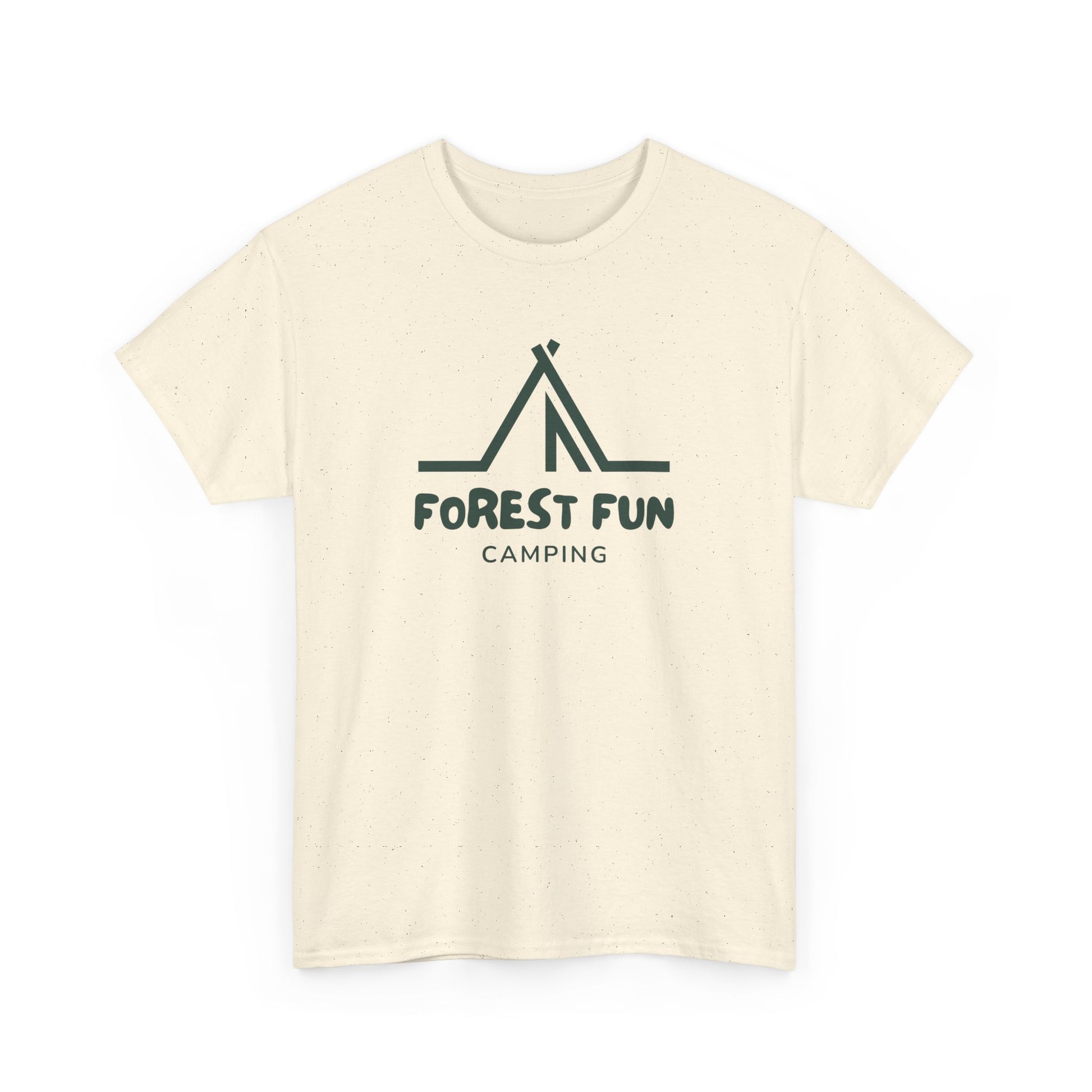 Forest Fun Camping Tee, Unisex Heavy Cotton T-Shirt