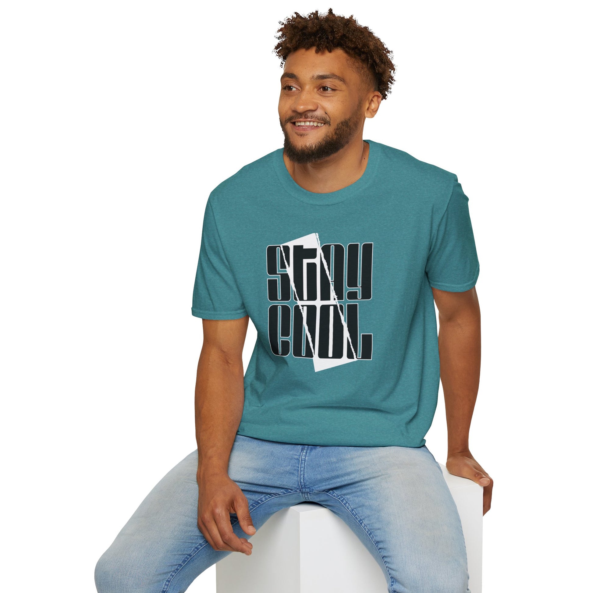 Stay Cool Graphic Unisex Softstyle T-Shirt - Chill Vibes, Hot Look