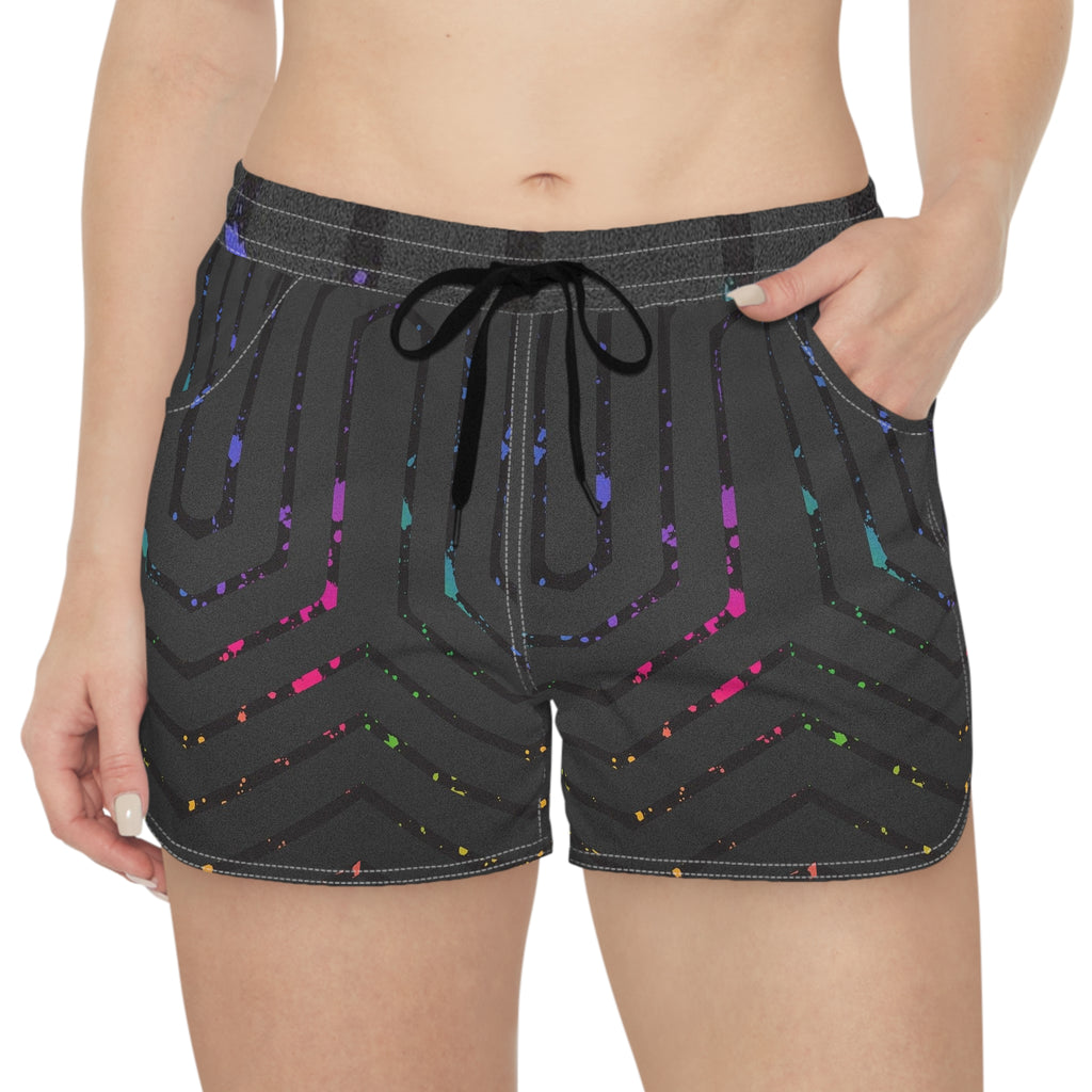 Neon Splash Women’s Board Shorts-Vibrant Surf & Beach Shorts