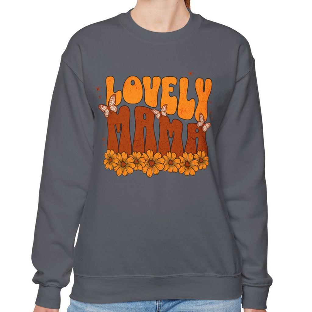 Lovely Mama Floral Crewneck Sweatshirt - Unisex Heavy Blend