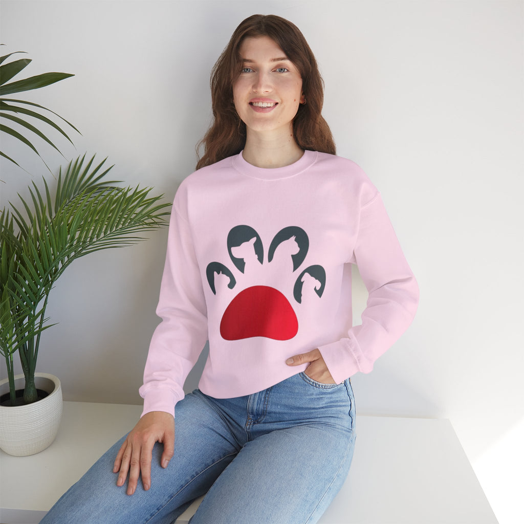Paw-sitively Purrfect Paw Print Sweatshirt