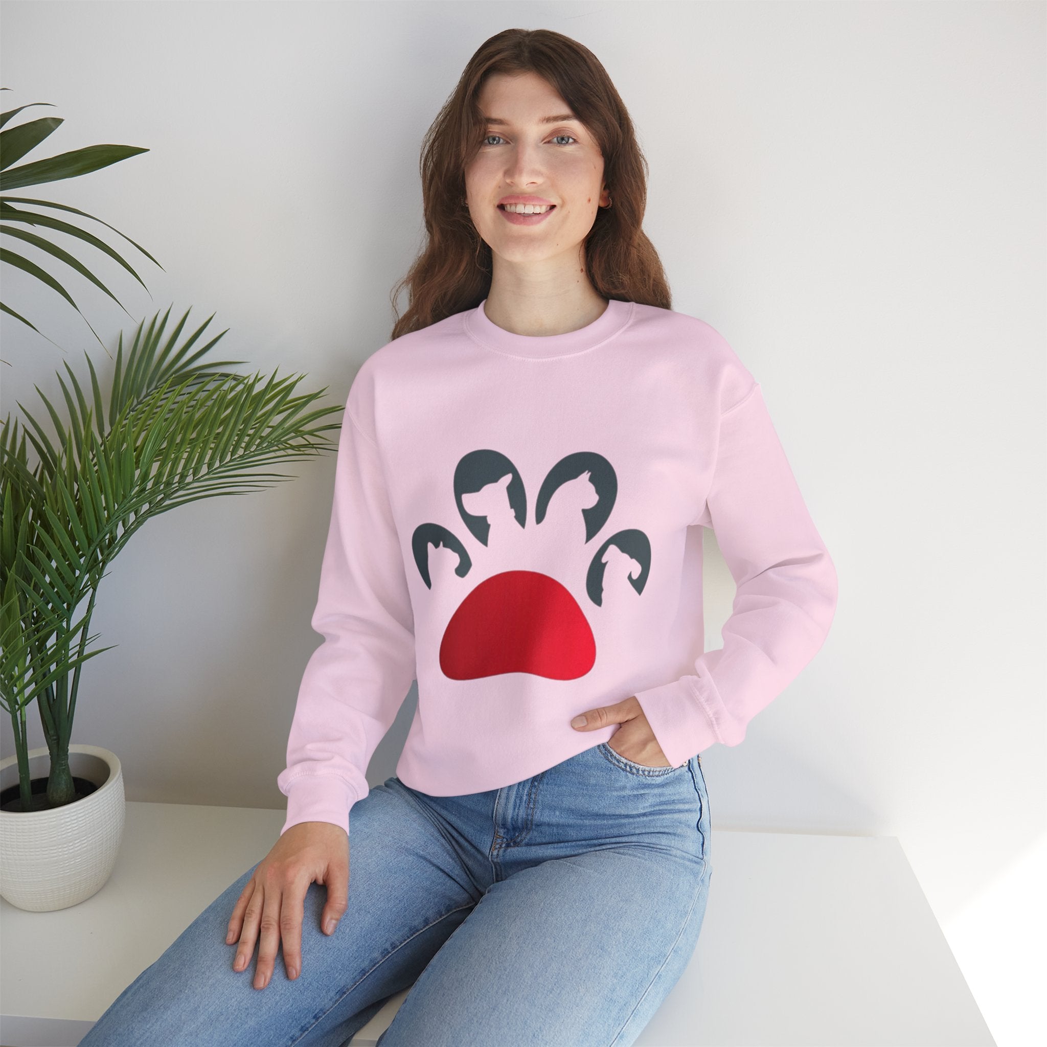 Paw-sitively Purrfect Paw Print Sweatshirt
