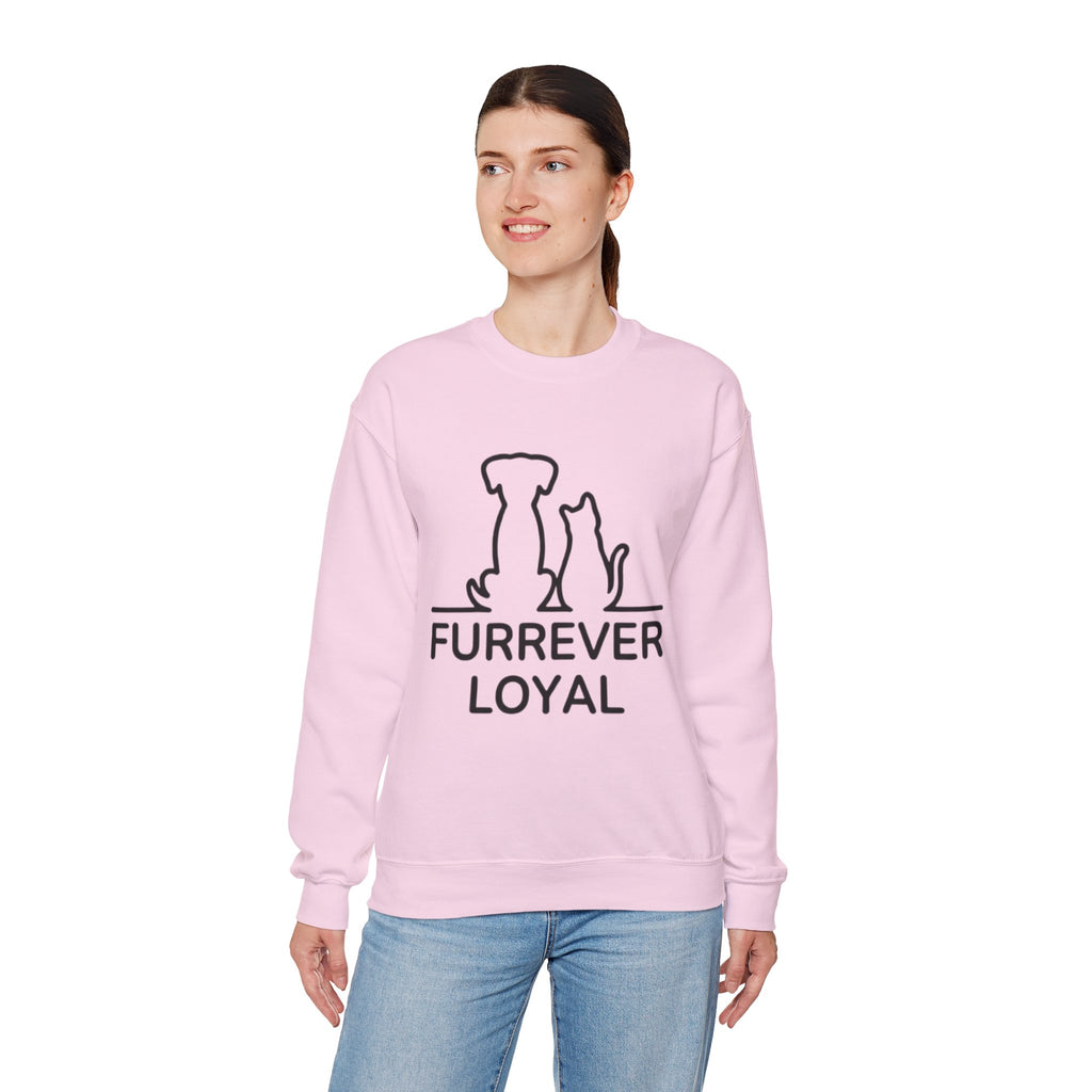 “Furrever Loyal” Cute Graphic Sweatshirt – For Dog & Cat Lovers