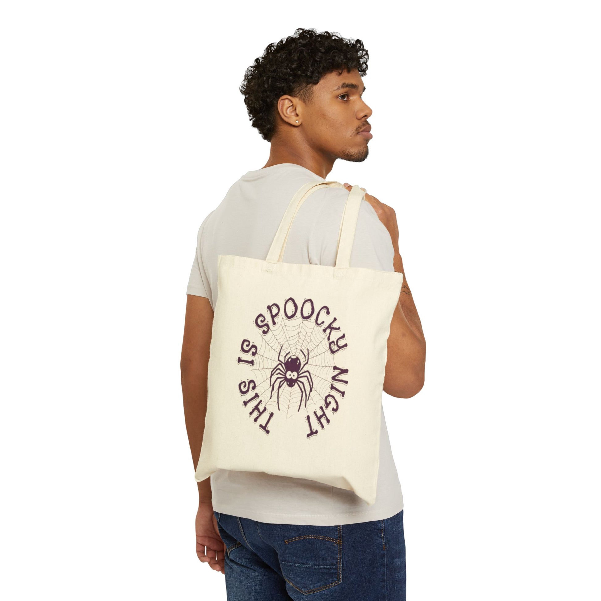 Spooky Night Spider Tote – Web of Treats Awaits