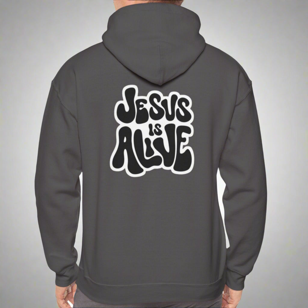 "Jesus is Alive" Unisex Heavy Blend Hoodie - Faith Inspired Apparel