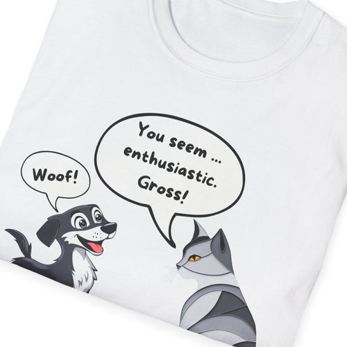 The Ultimate Cat Attitude 😼🚫 Unisex Softstyle T-Shirt - Funny Dog and Cat Graphic Tee