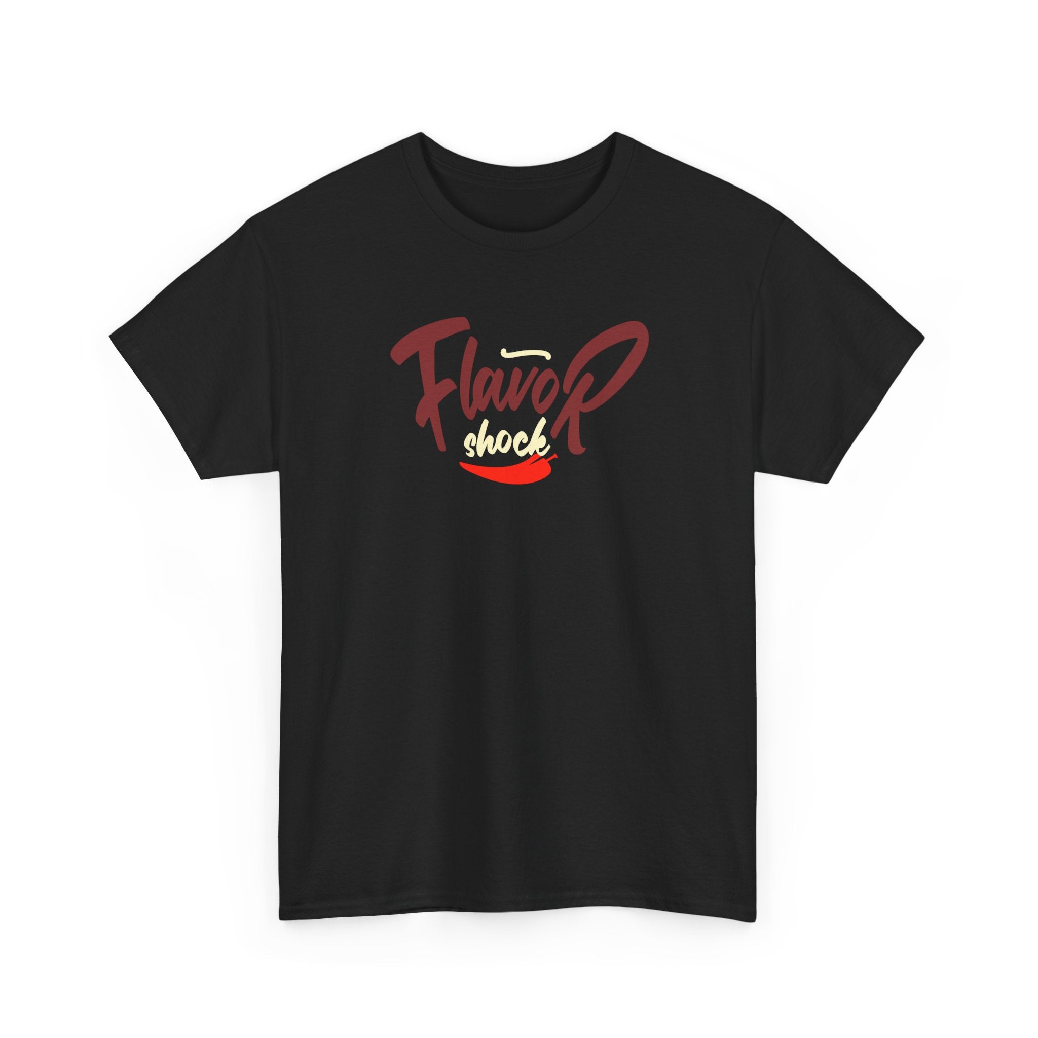 Flavor Shock Champion Unisex Heavy Cotton Tee – Chili Cook-Off Apparel for the Bold & Spicy!