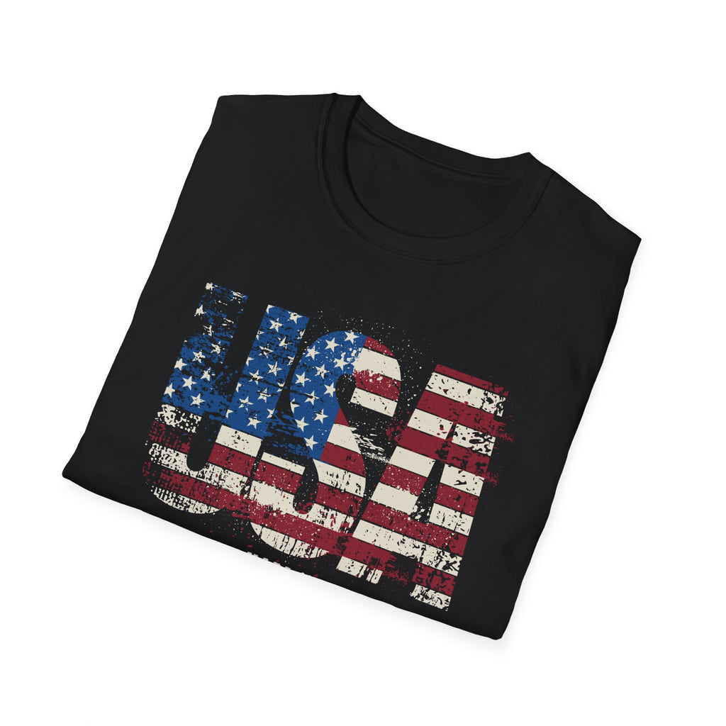 Made in America-American Flag Graphic Tee for the 4th of July
