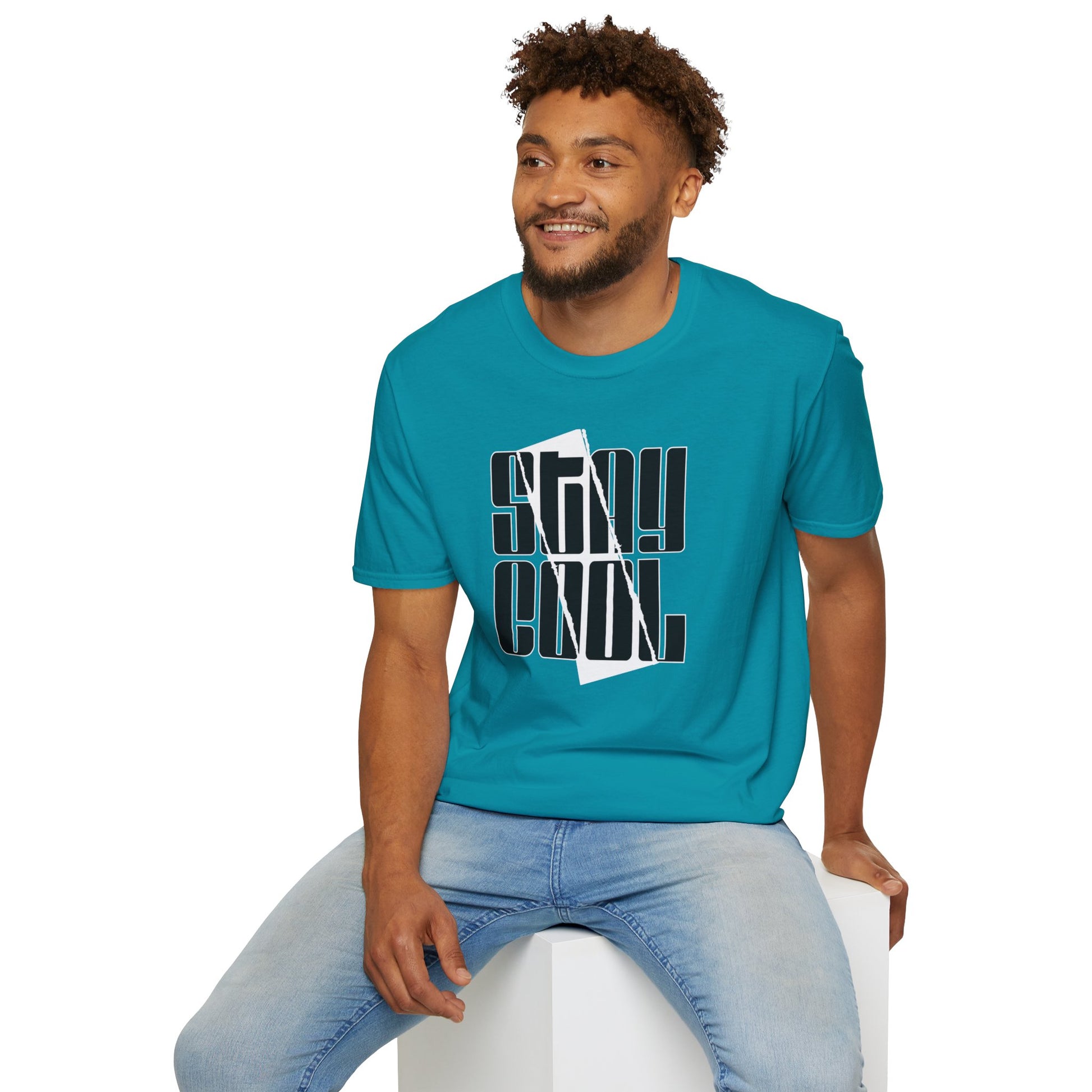 Stay Cool Graphic Unisex Softstyle T-Shirt - Chill Vibes, Hot Look