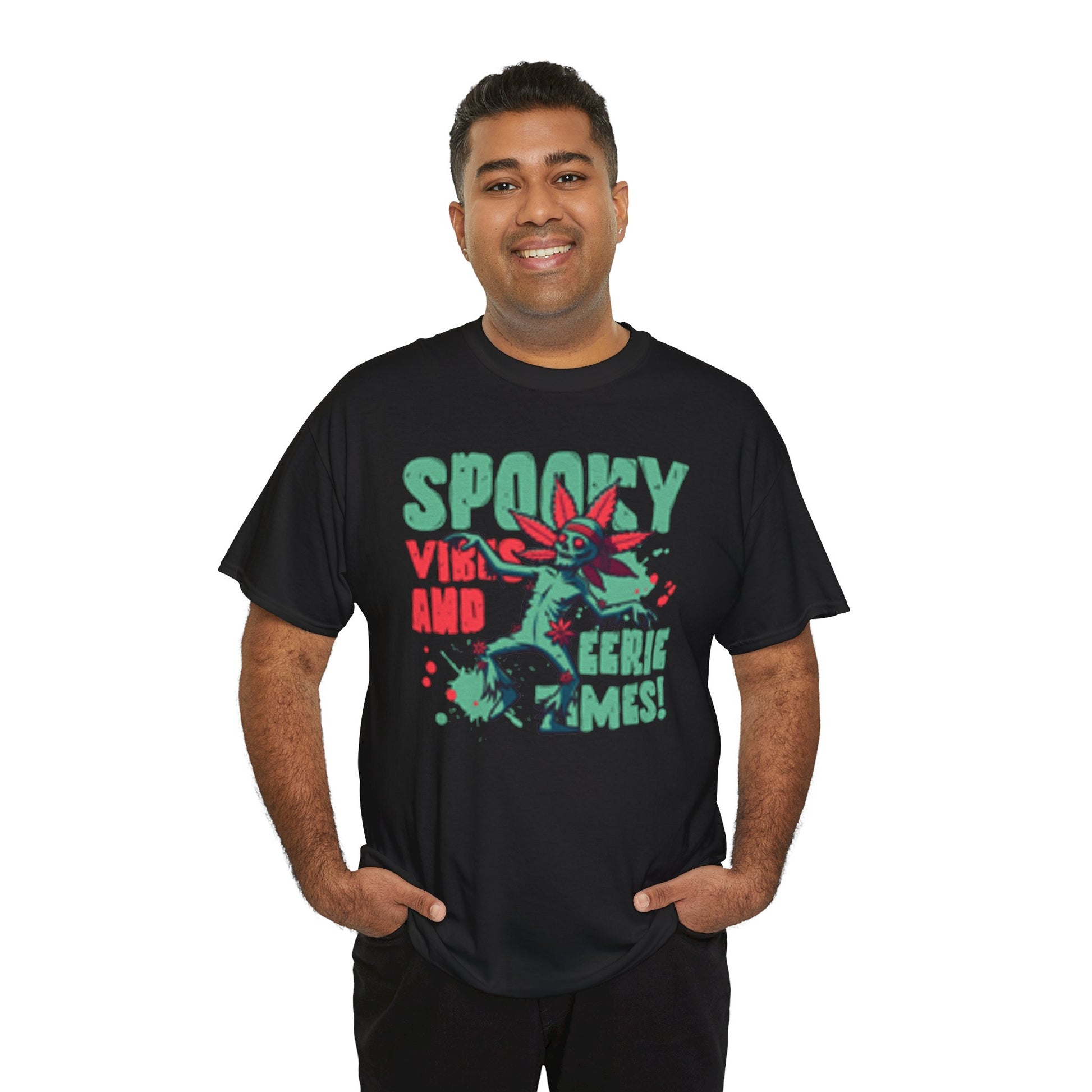 Gothic Style Spooky Vibes Unisex Heavy Cotton Tee