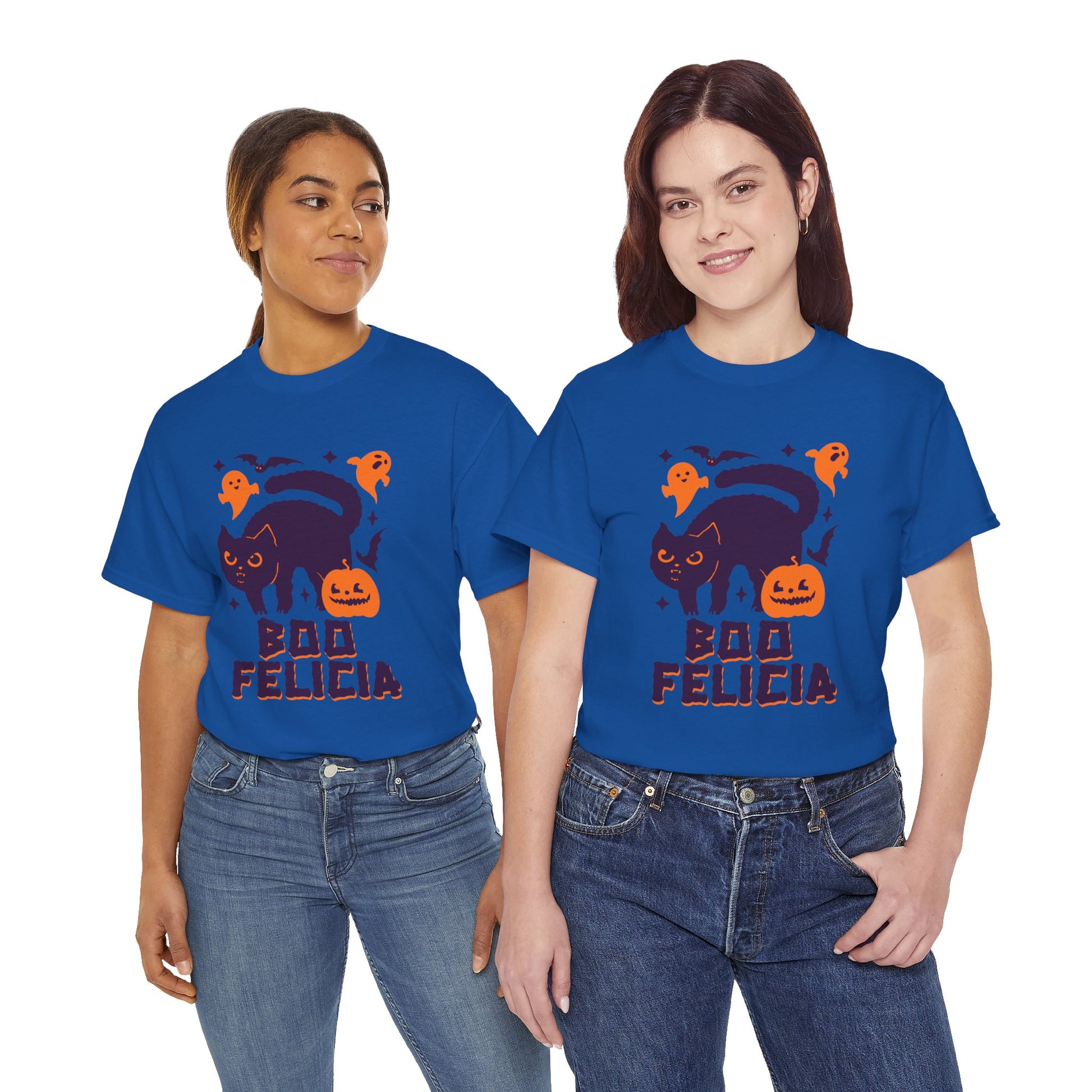 Boo Felicia Design Halloween Cat Tee