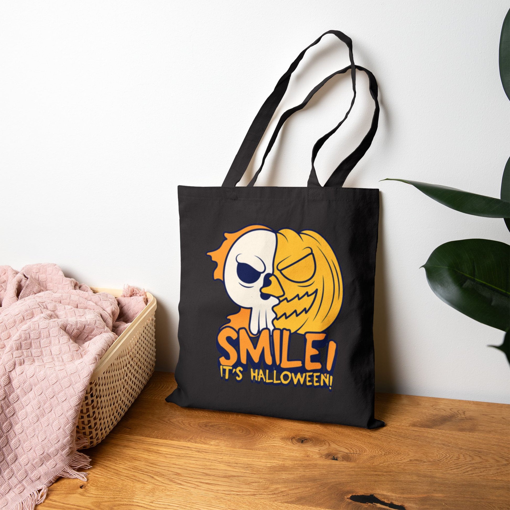 Spook & Smile Cotton Canvas Tote Bag 👻