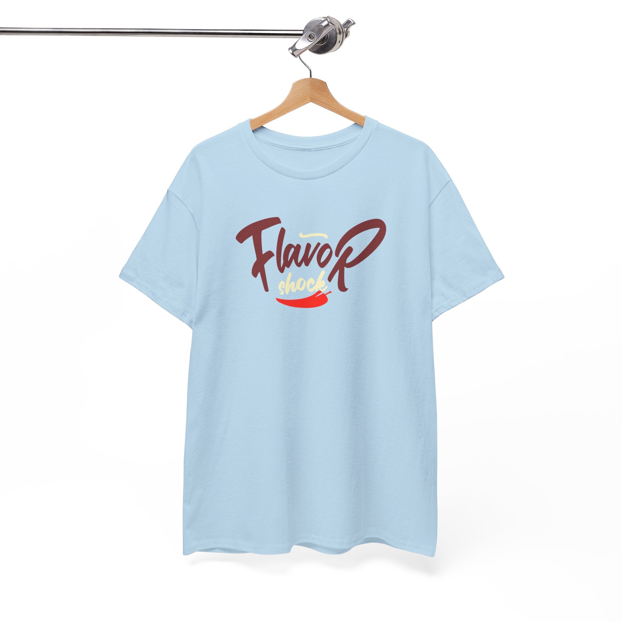 Flavor Shock Champion Unisex Heavy Cotton Tee – Chili Cook-Off Apparel for the Bold & Spicy!