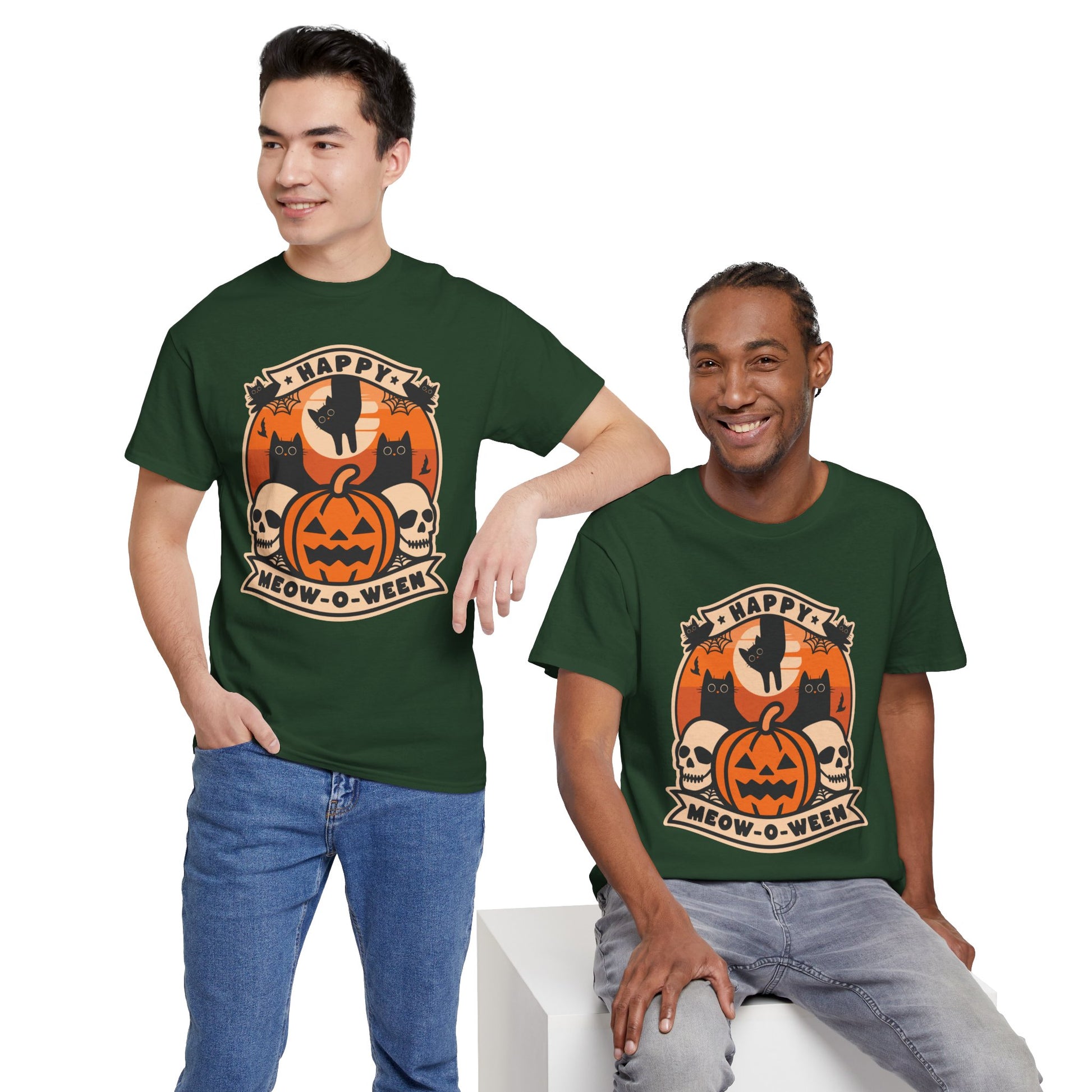 Happy Meow-O-Week Unisex Cotton Cat Tee