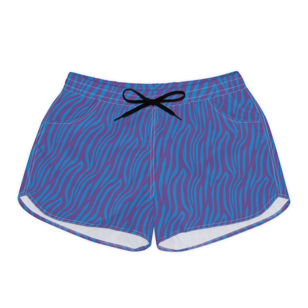 Electric Wave Zebra Women’s Lounge Shorts | Bold Swim, Surf & Beach Shorts