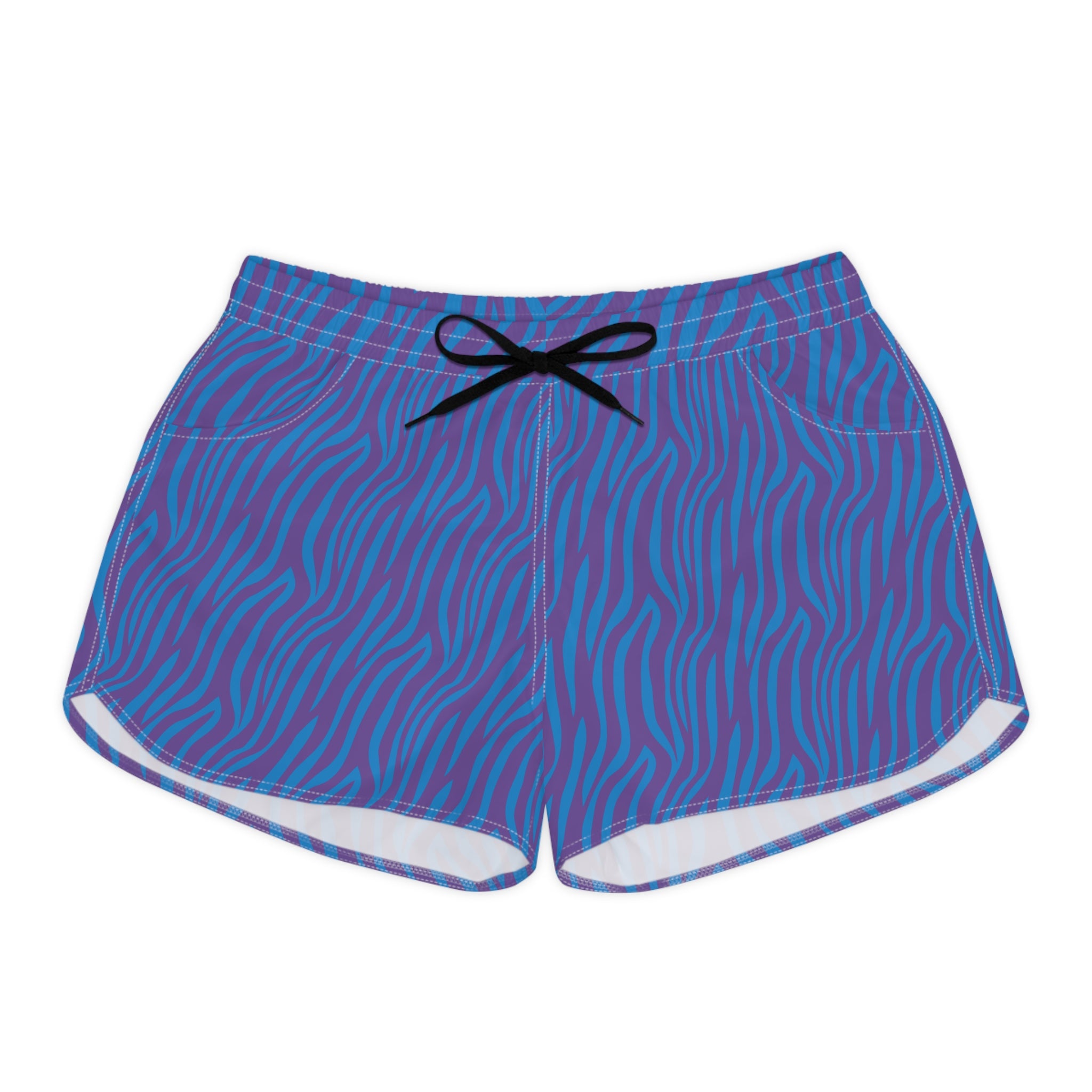 Electric Wave Zebra Women’s Lounge Shorts | Bold Swim, Surf & Beach Shorts