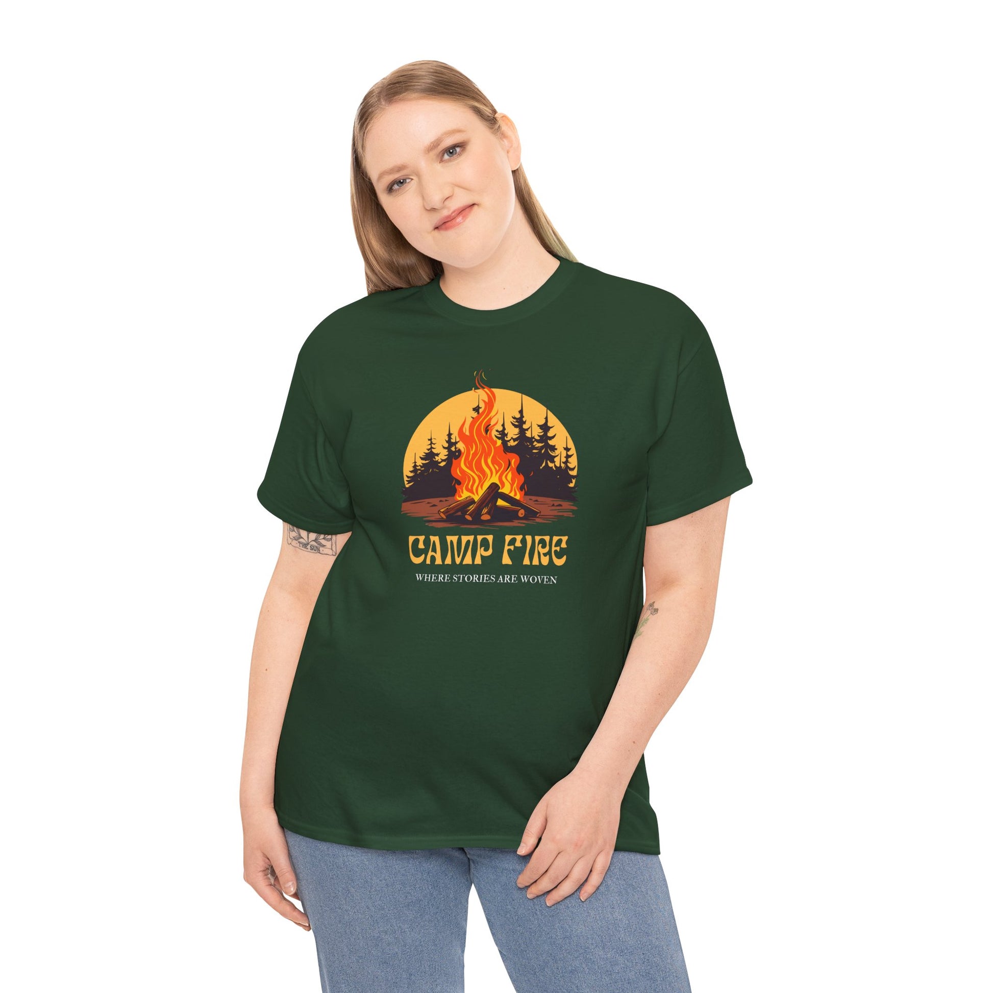 Campfire Vibes Unisex Heavy Cotton Tee
