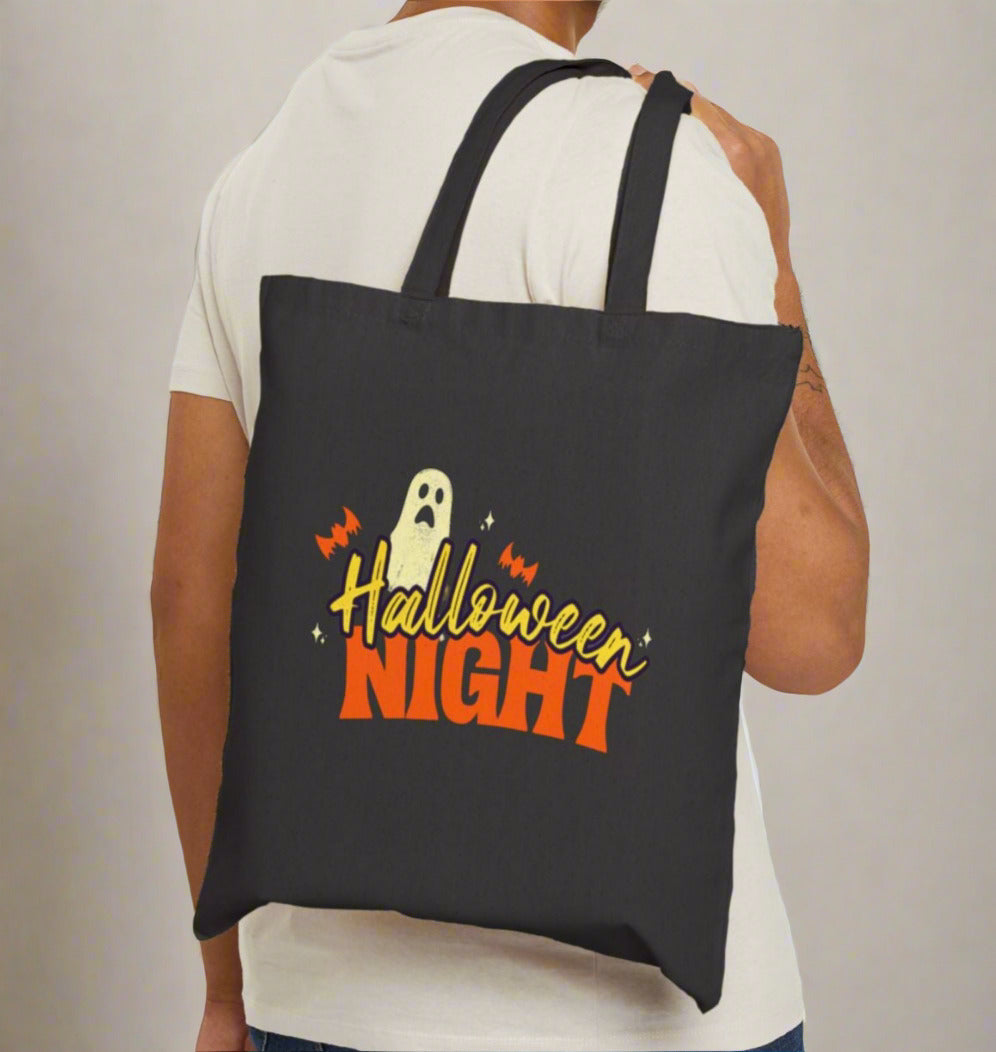 Halloween Night Ghost Tote – Glow-Up Your Candy Game
