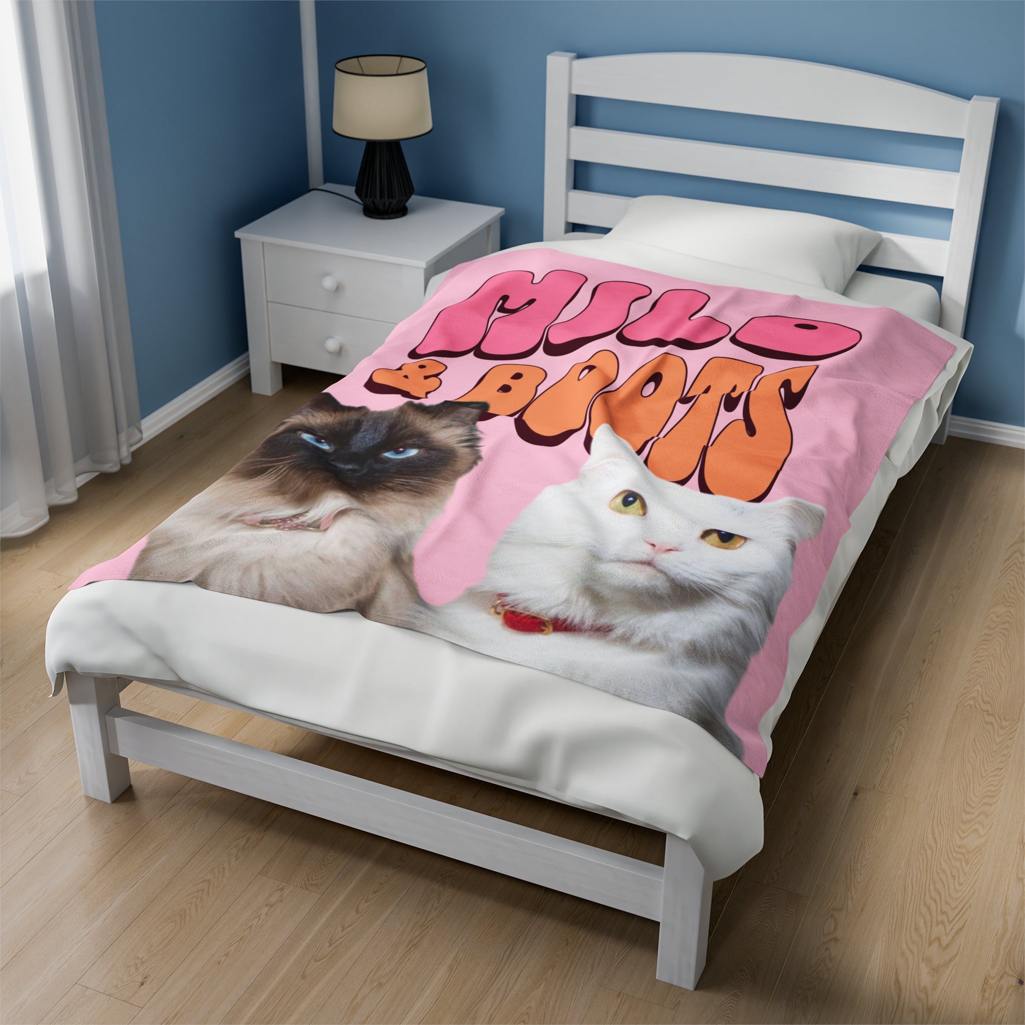 Velveteen Plush Blanket, Personalized Pet Blanket