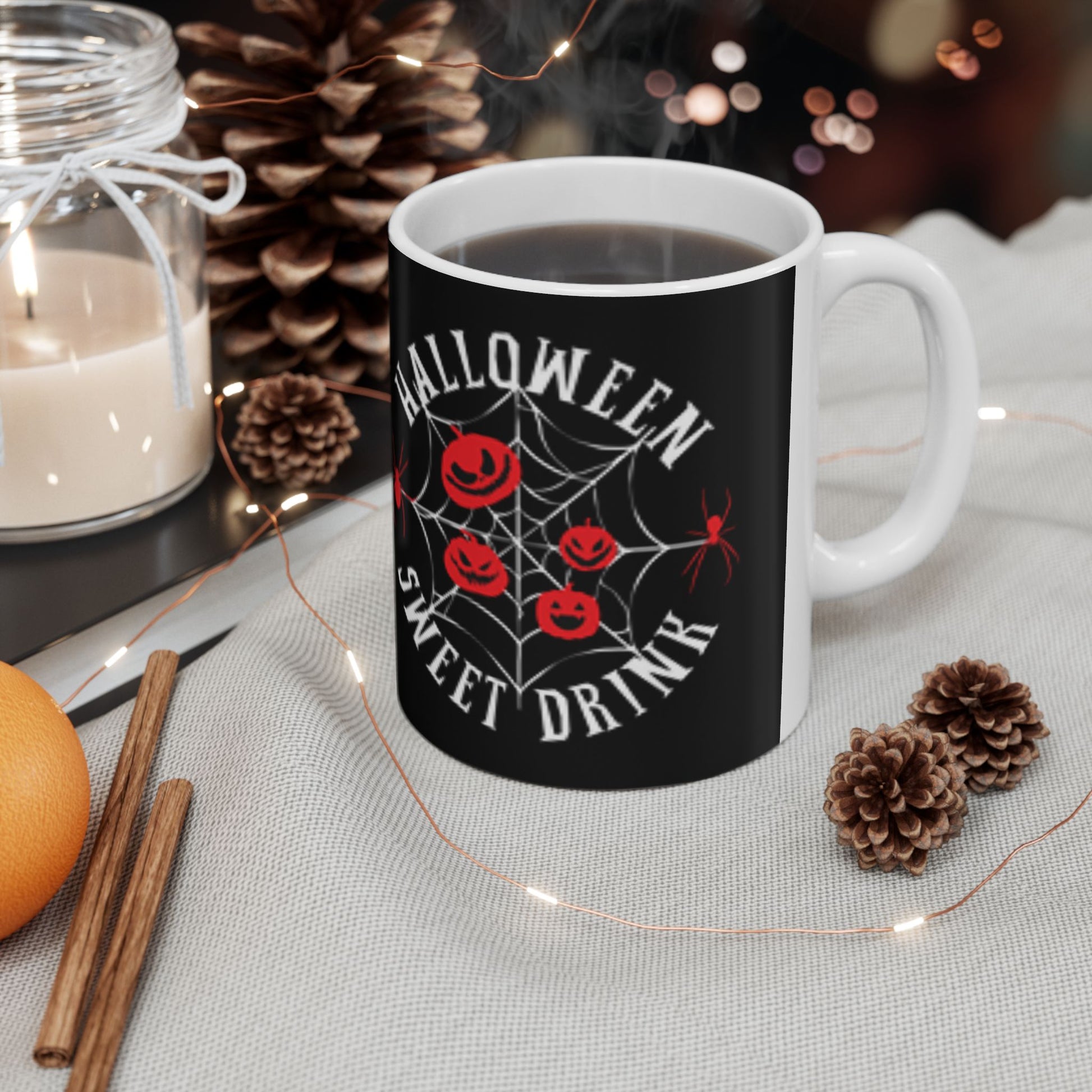 Spider Brew & Pumpkin Scream Halloween Mug