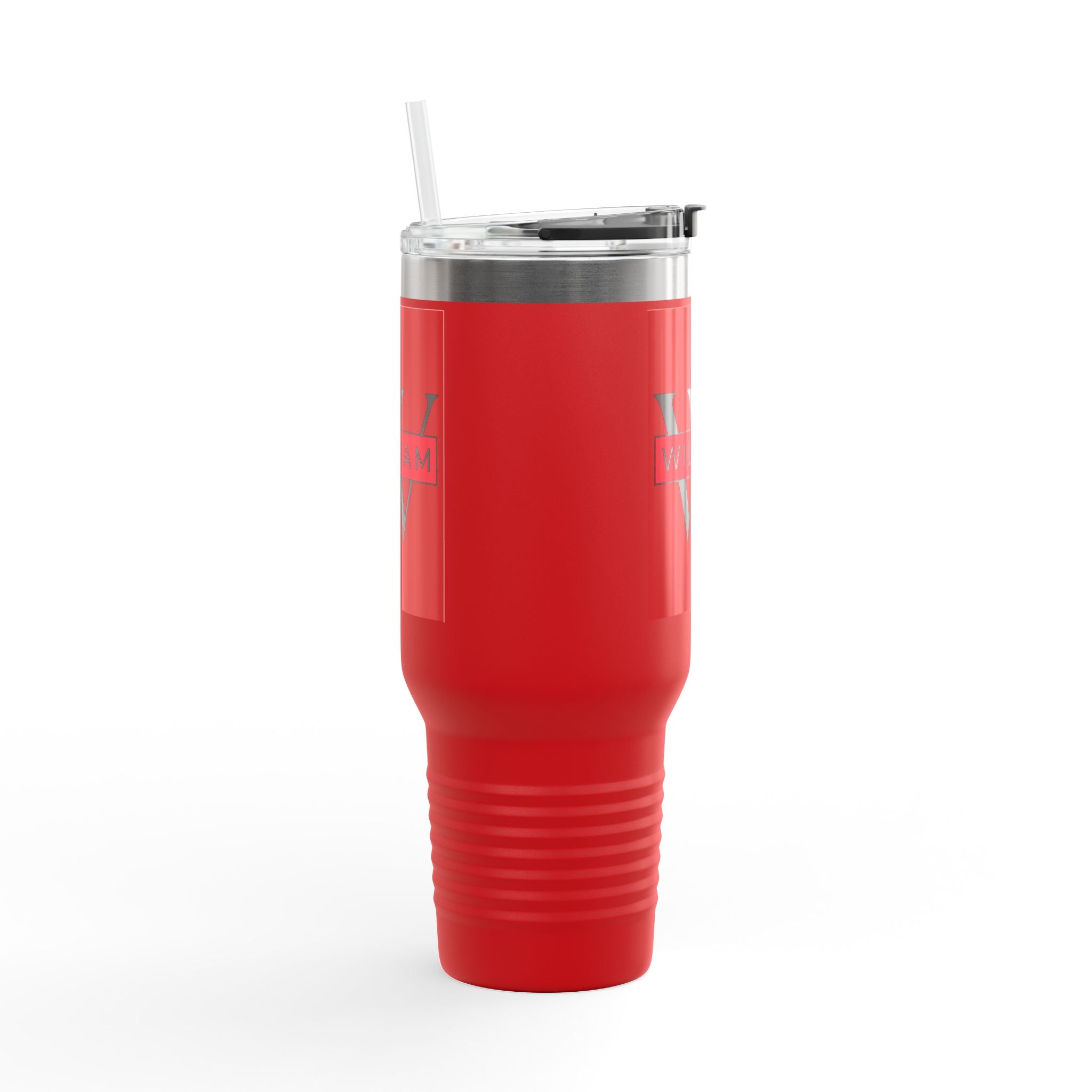 Personalized Custom Tumbler with Initials, Handle & Straw  40oz