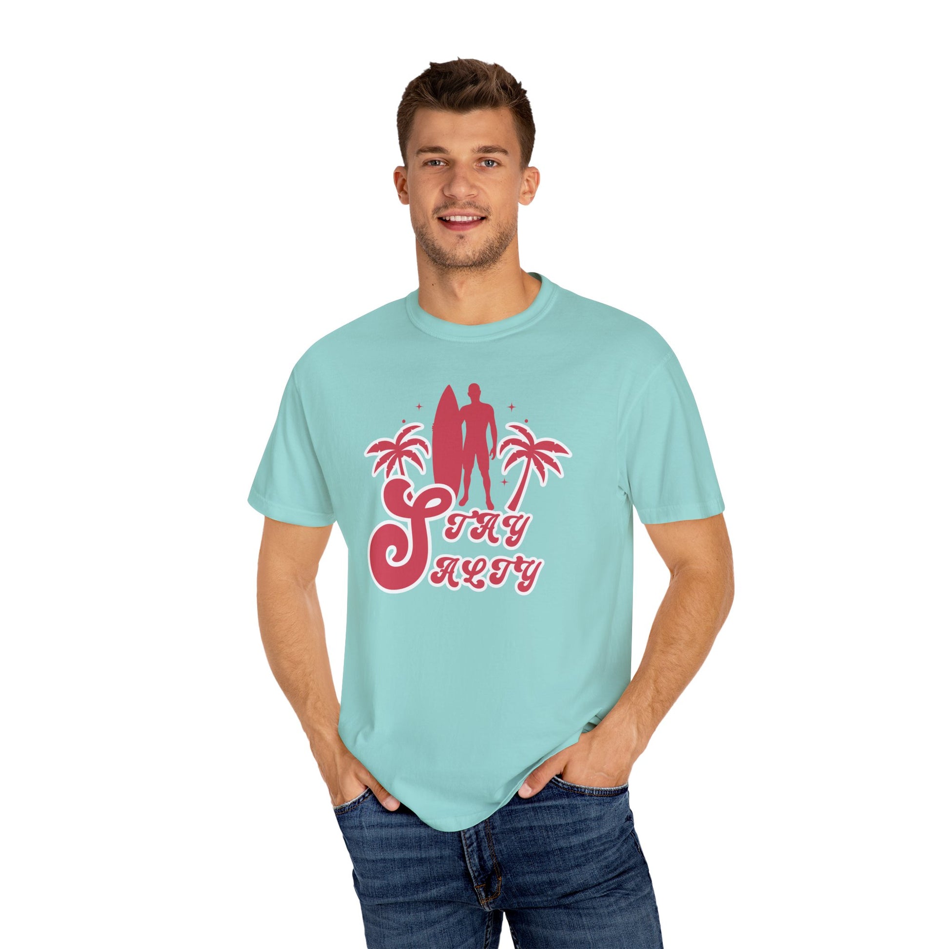Stay Salty Surf Unisex Garment-Dyed Tee