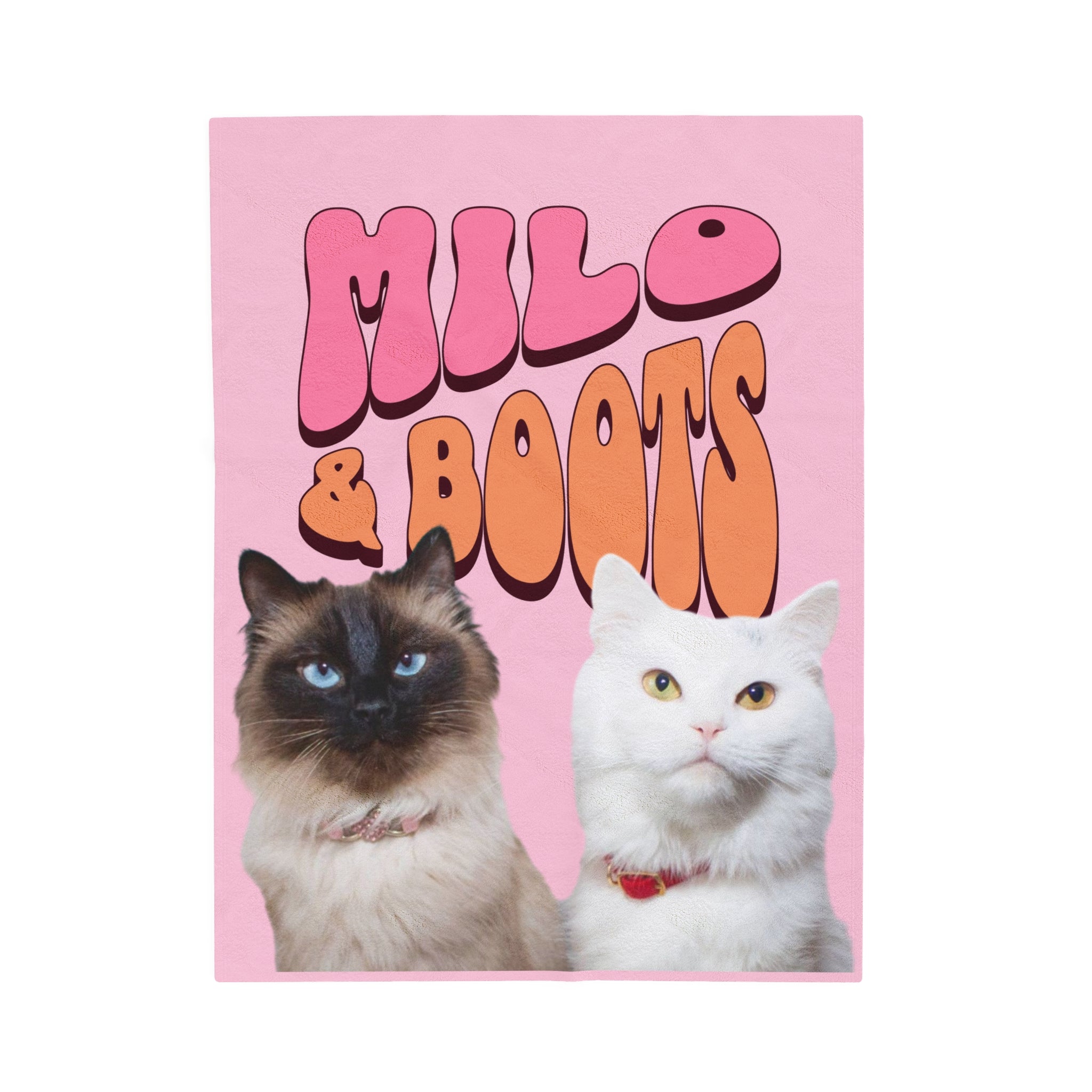 Velveteen Plush Blanket, Personalized Pet Blanket