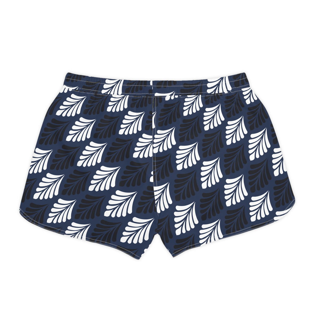 Midnight Palm Women’s Lounge Shorts-Chic Swim & Surf Shorts