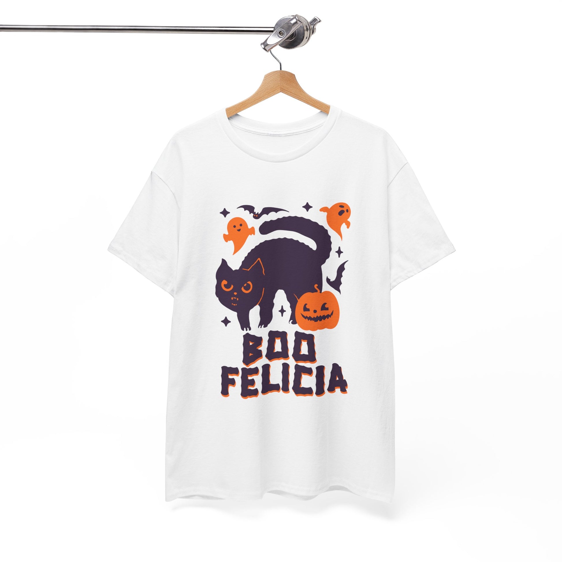 Boo Felicia Design Halloween Cat Tee