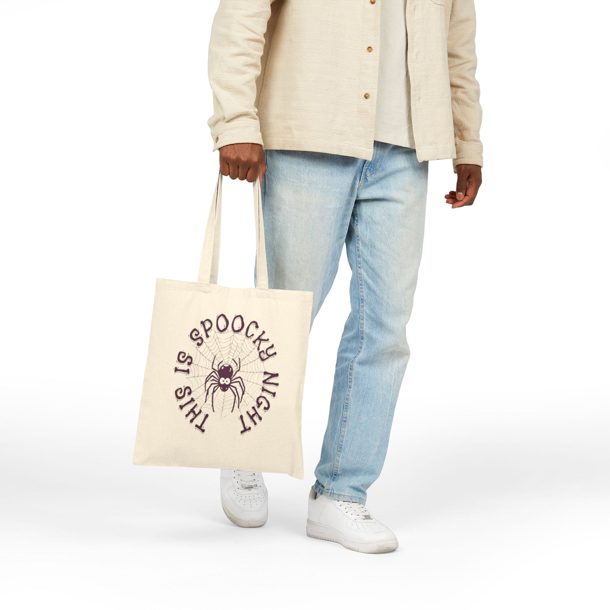 Spooky Night Spider Tote – Web of Treats Awaits