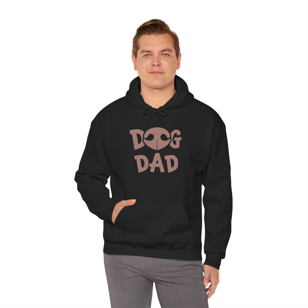 Dog Dad Hoodie — Cute Retro Paw Print Sweatshirt for Dog Lovers